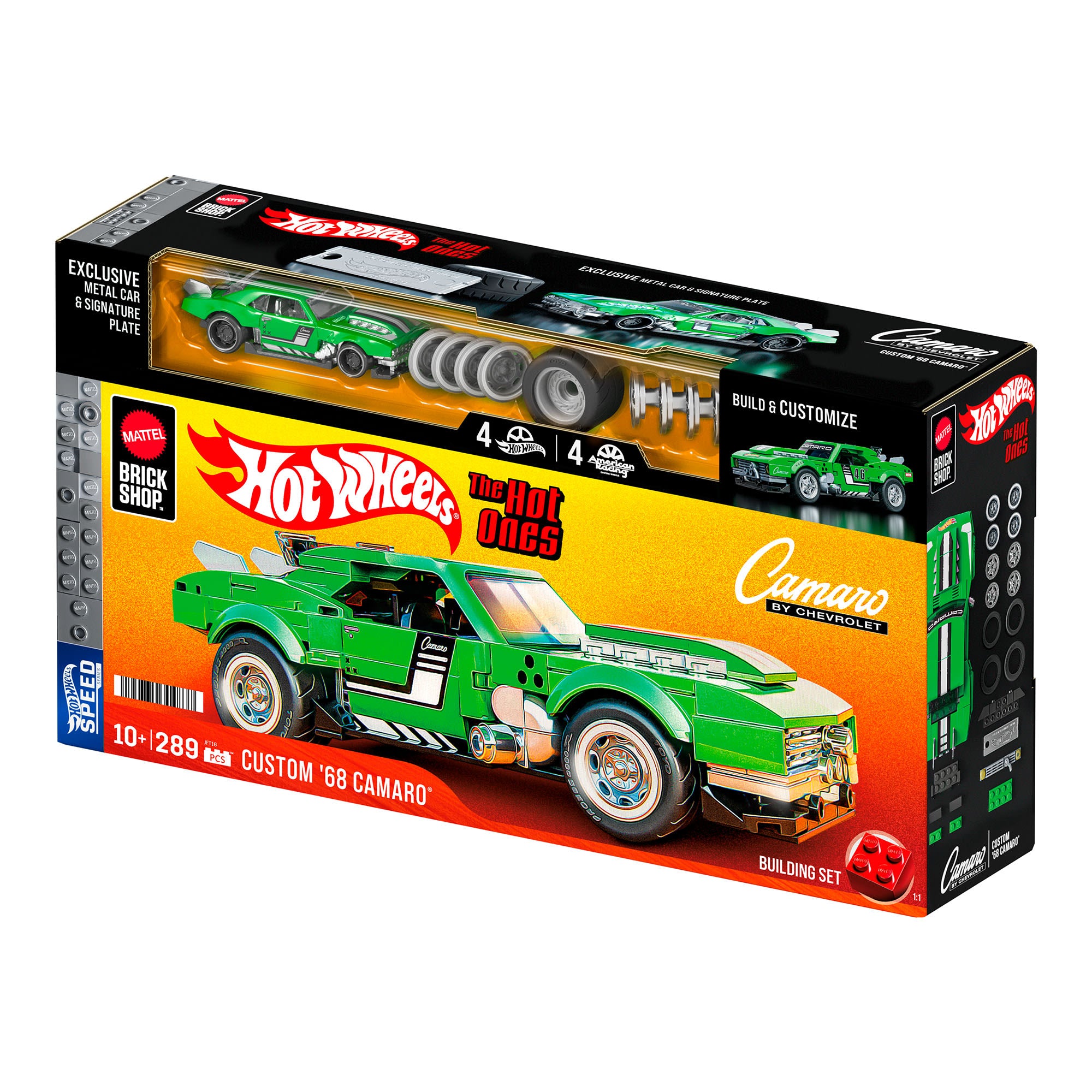Mattel Brick Shop Hot Wheels Custom '68 Camaro Building Set - Image 9