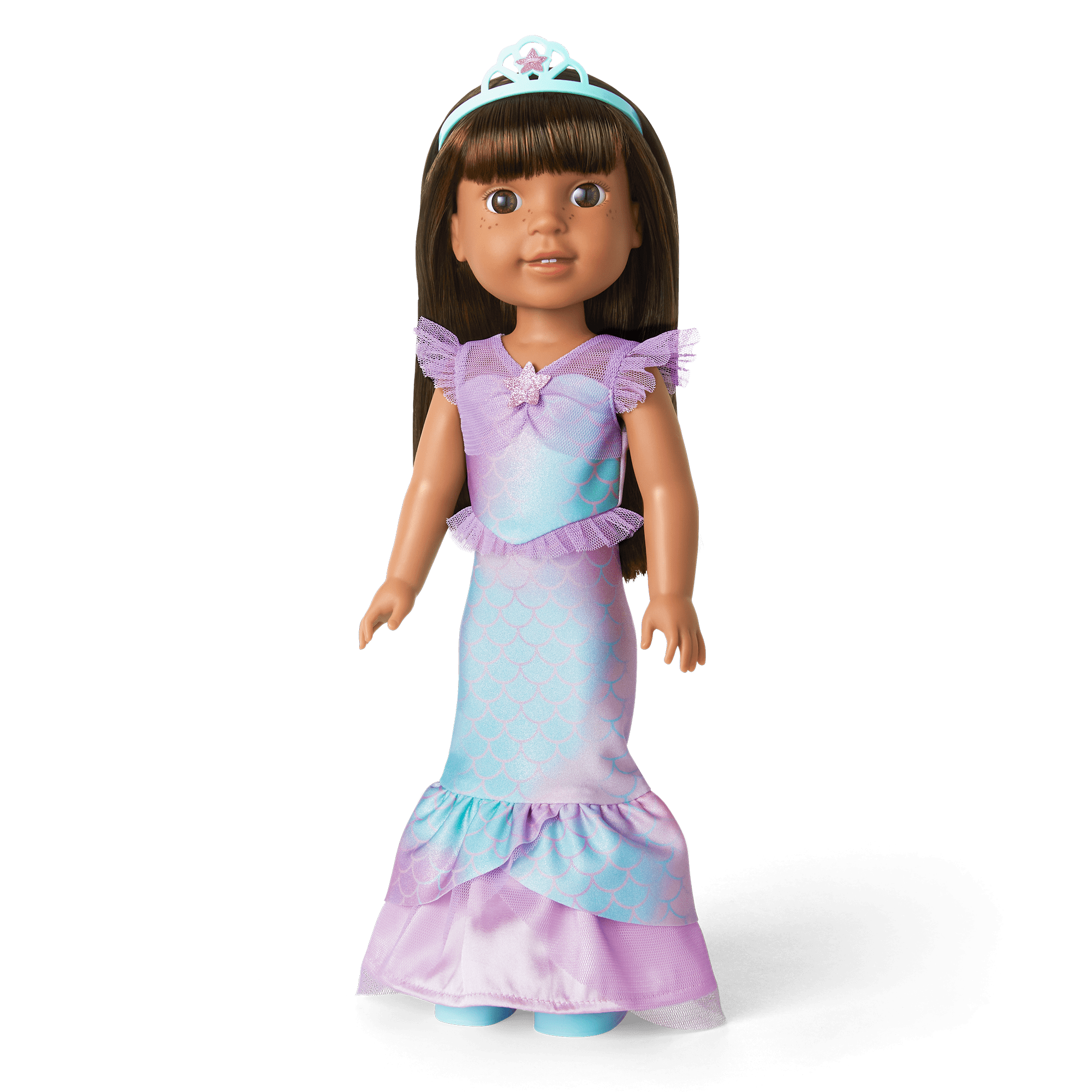 2-in-1 Sparkly Mermaid Outfit for WellieWishers™ Dolls - Image 2
