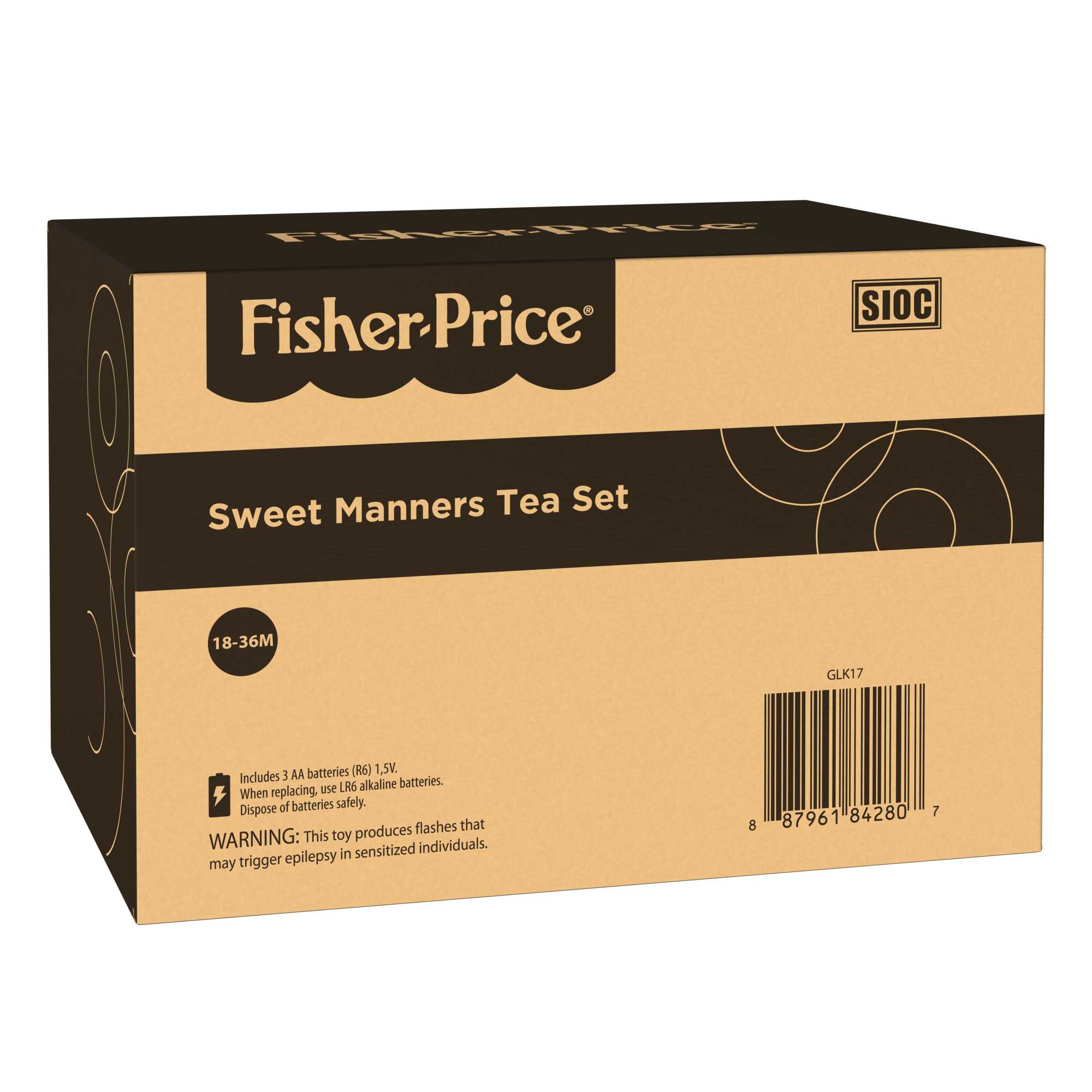 Fisher-Price Laugh & Learn Sweet Manners Tea Set Interactive Toddler Toy - Image 6