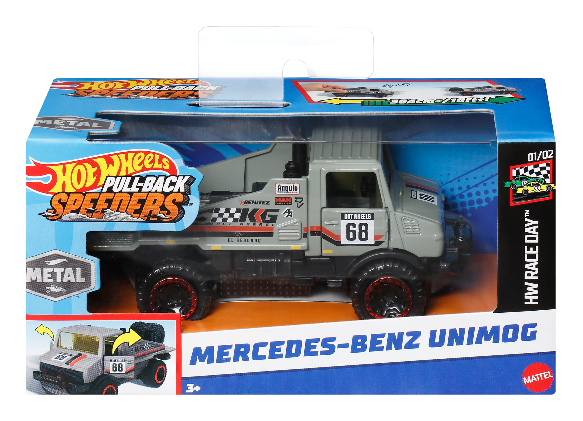 Hot Wheels Pull-Back Speeders Toy Car in 1:43 Scale. Pull Car Backward & Release To Race - Image 4