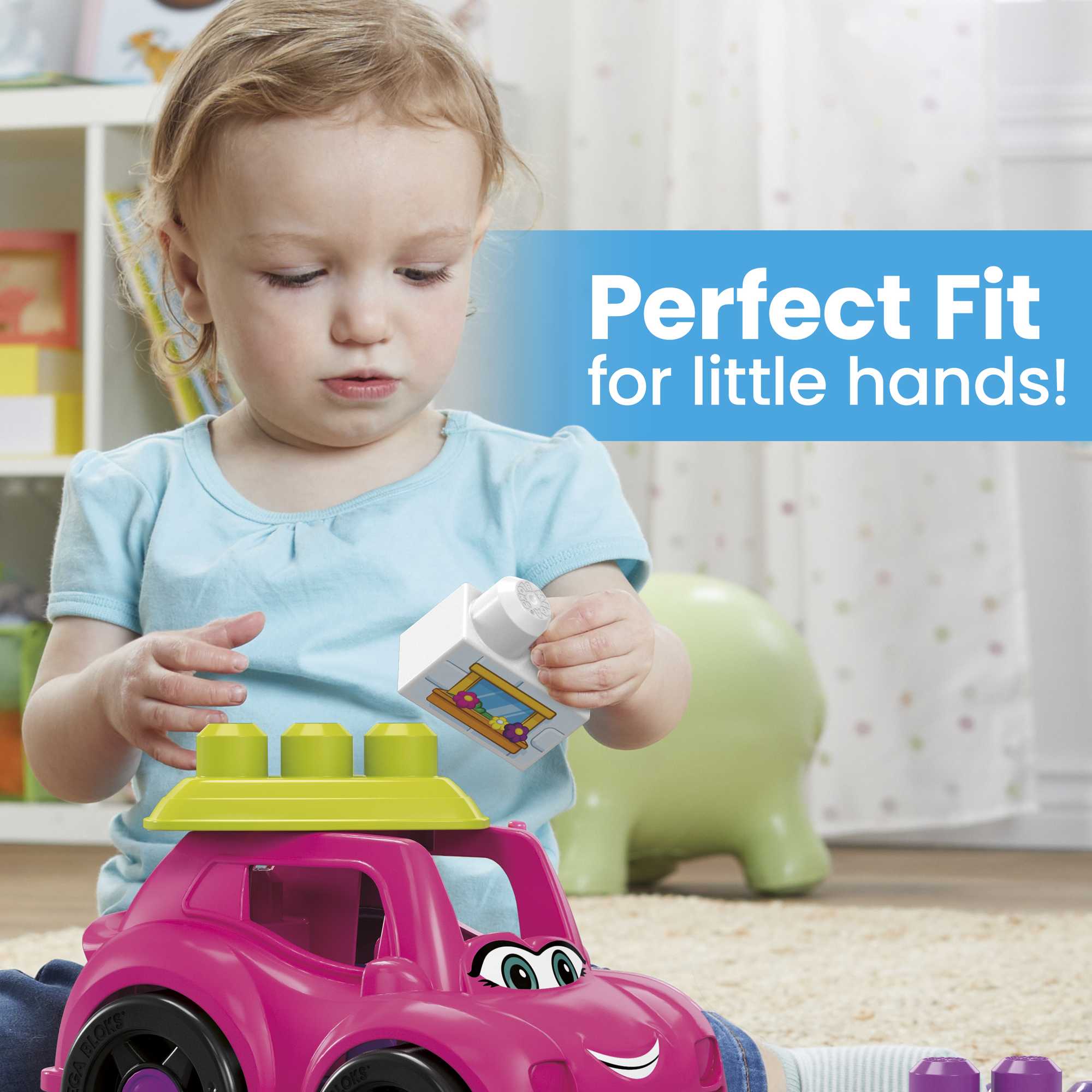 MEGA BLOKS Catie Convertible Fisher-Price Toy Blocks With 1 Figure (6 Pieces) For Toddler - Image 2