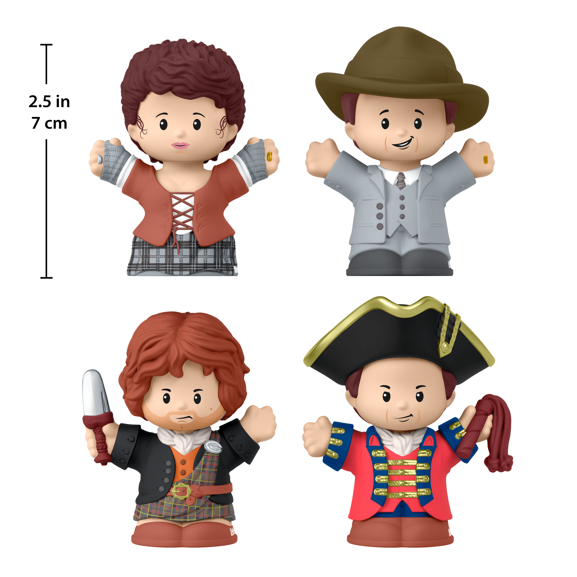 Little People Collector Outlander Special Edition Set For Adults & Fans. 4 Figures