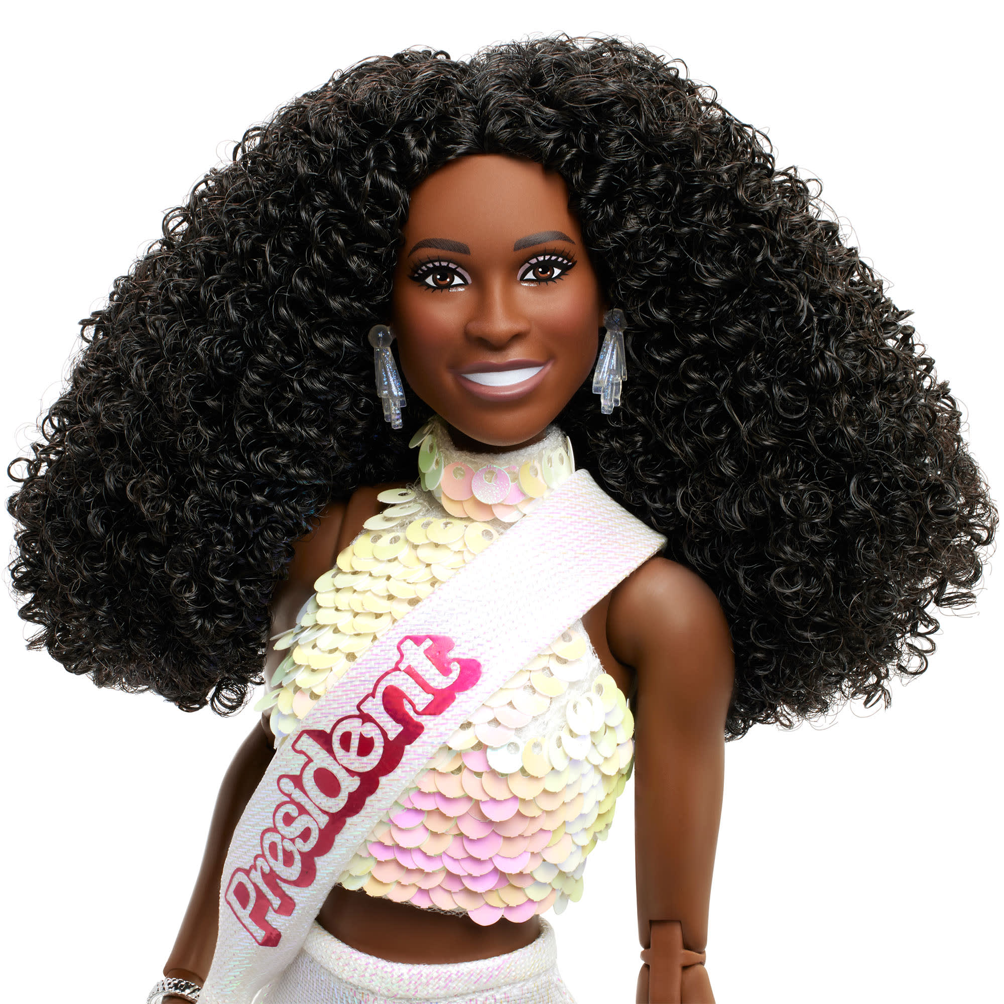 Barbie The Movie Disco President Barbie Doll - Image 11