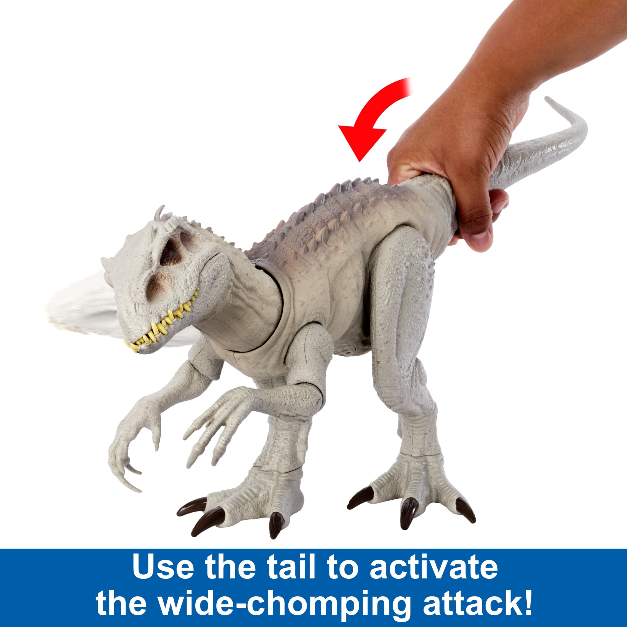 Jurassic World Camouflage 'n Battle indominus Rex Action Figure Toy With Lights. Sound & Motion - Image 3