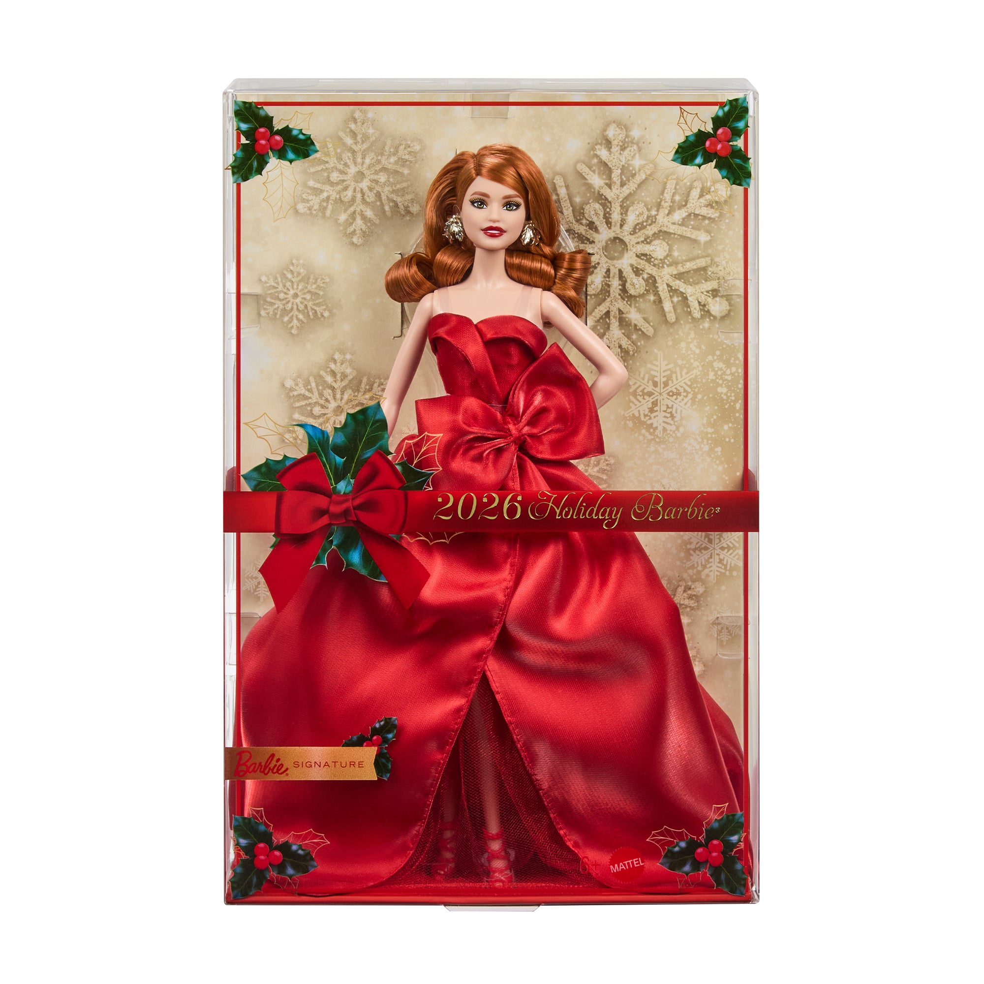 Barbie Signature 2026 Holiday Barbie Doll with Red Hair