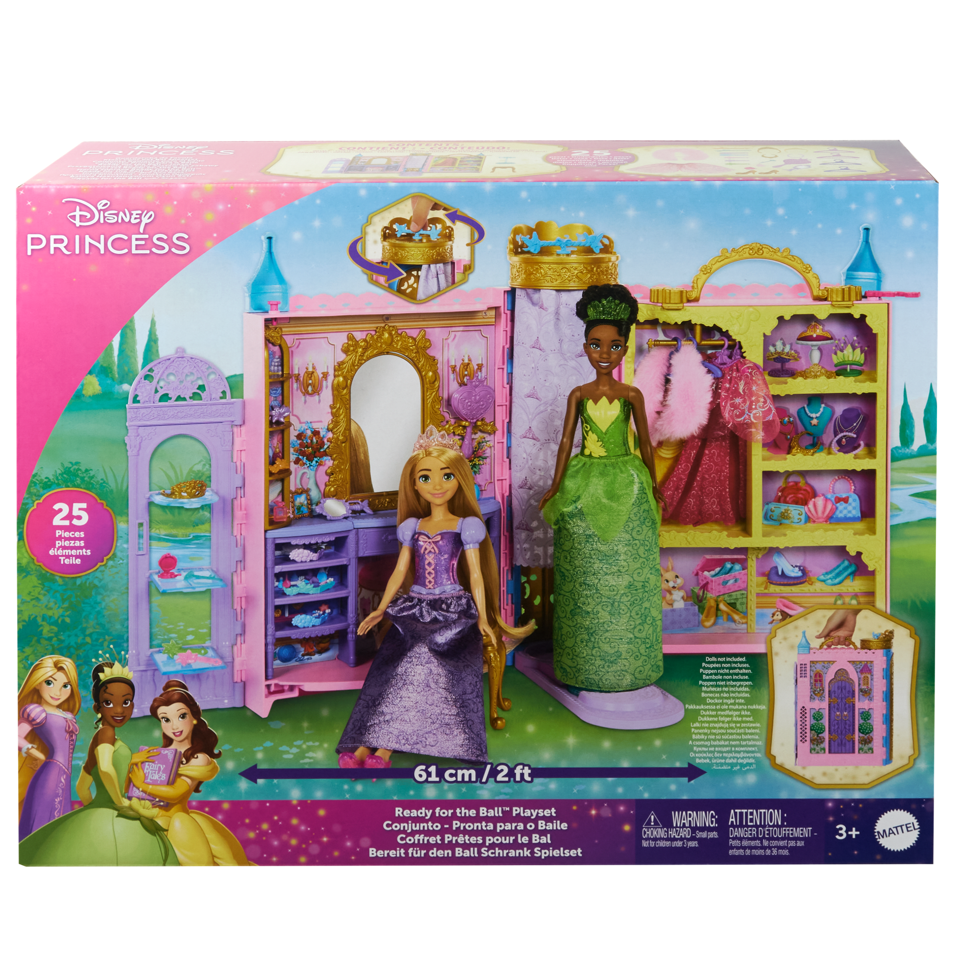 Disney Princess Ready For The Ball Closet With Fashions. Accessories. & Storage. Opens 2 Feet Wide - Image 6