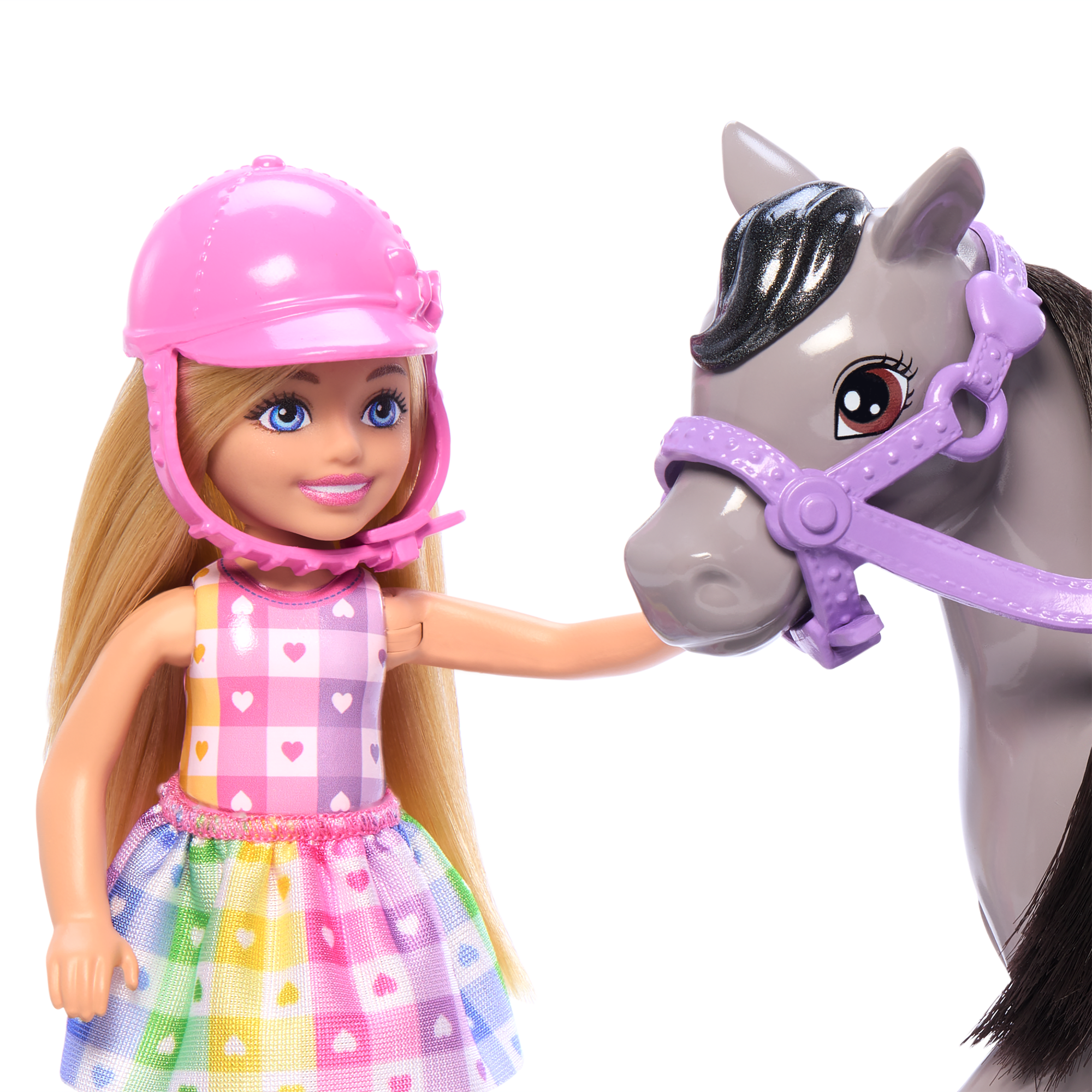 Barbie Chelsea Coffret Poupée et Poney. Casque. Genoux Pliables - Image 2