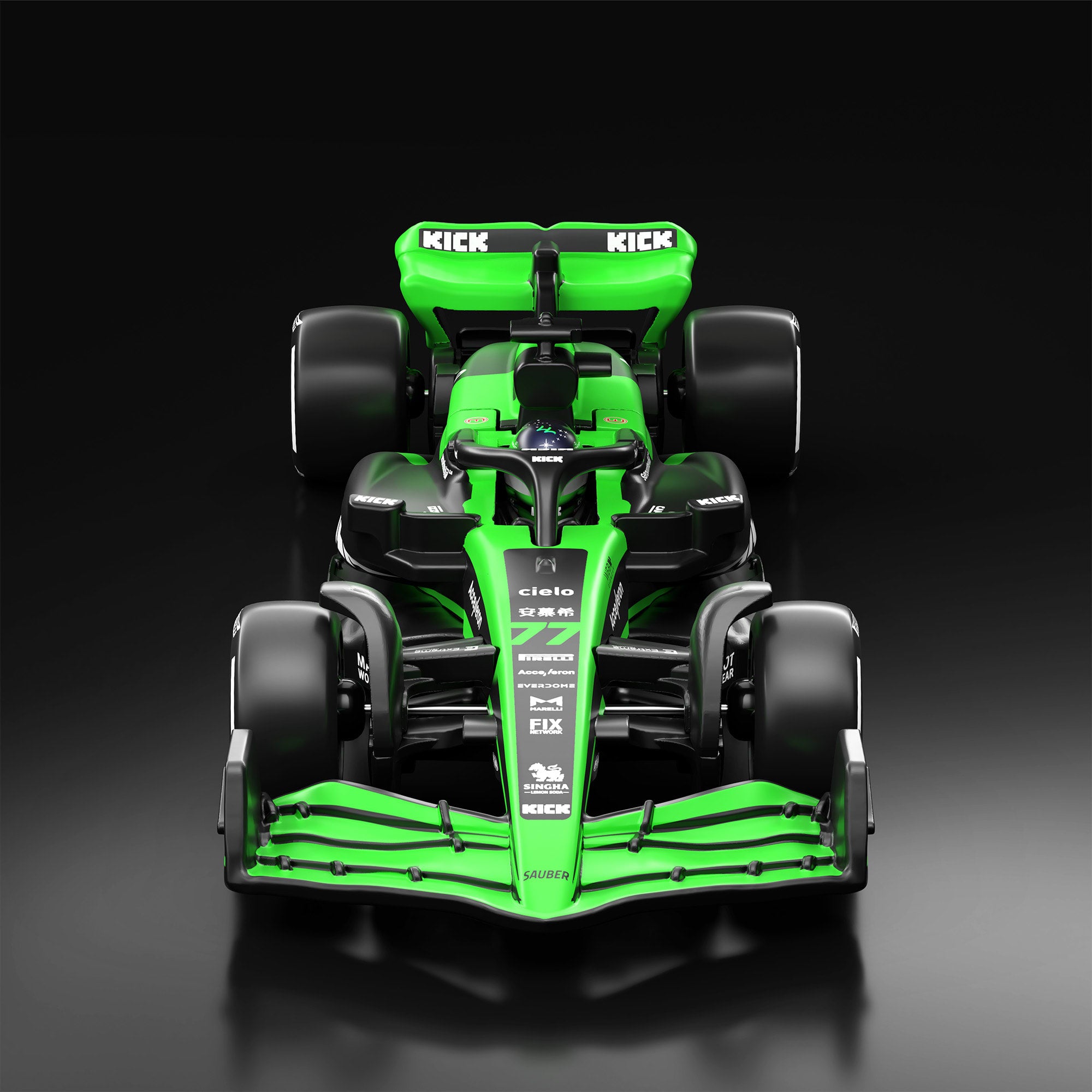 Hot Wheels F1 Series: 2024 Stake F1 Team KICK Sauber C44 Car #77 - Image 2