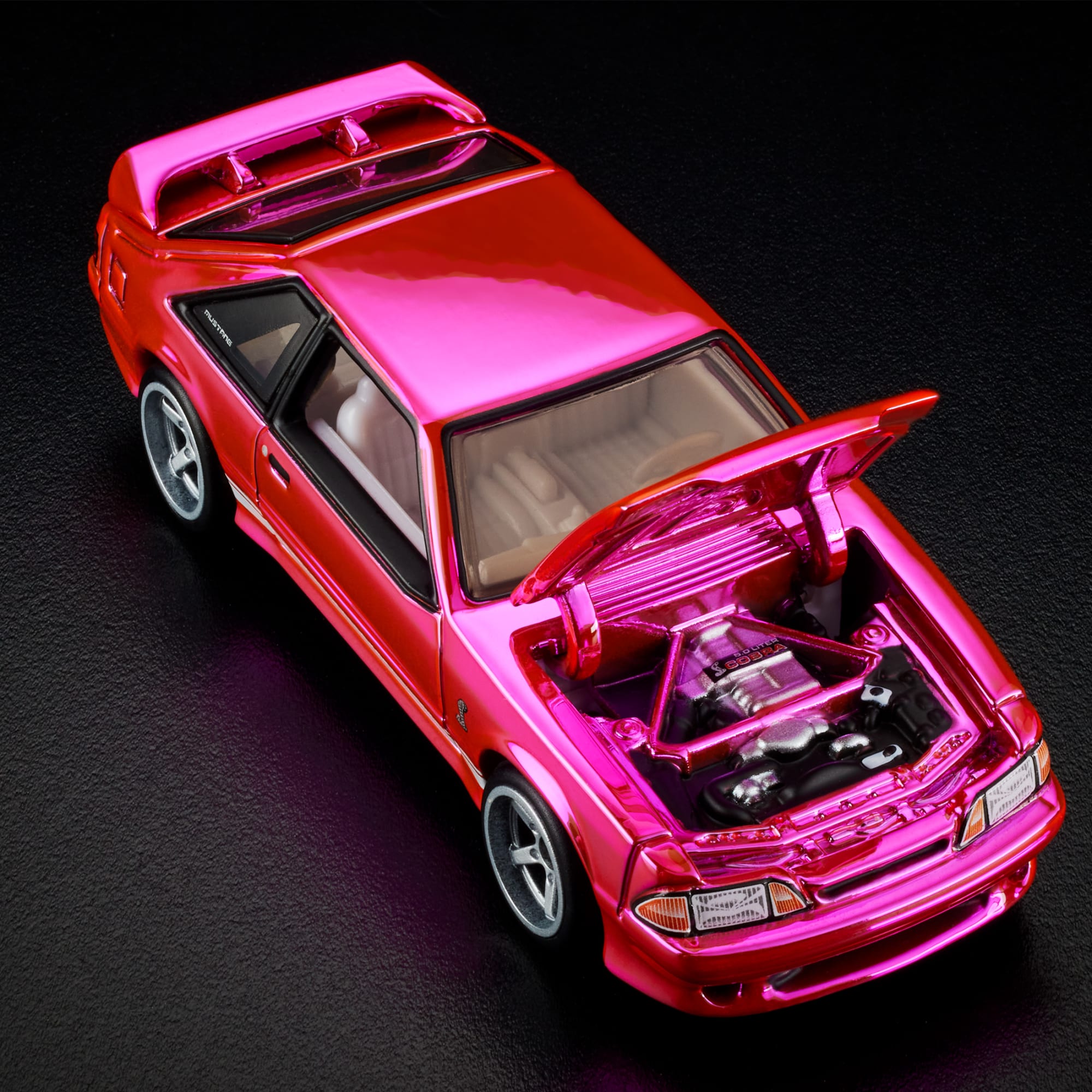 Hot Wheels RLC Exclusive Pink Edition 1993 Ford Mustang Cobra R - Image 5