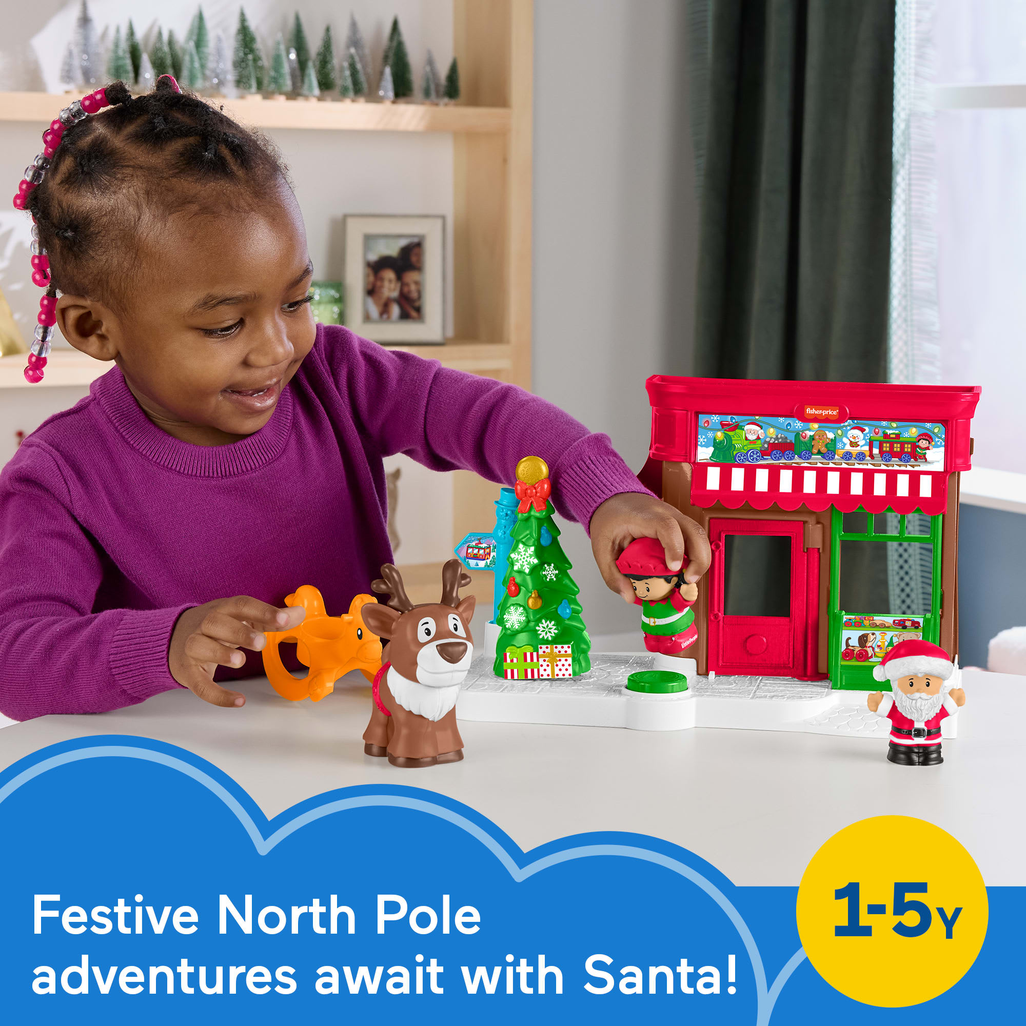 Fisher-Price Little People Christmas Wonderland Gift Set. Playset With Figures For Toddlers - Image 2