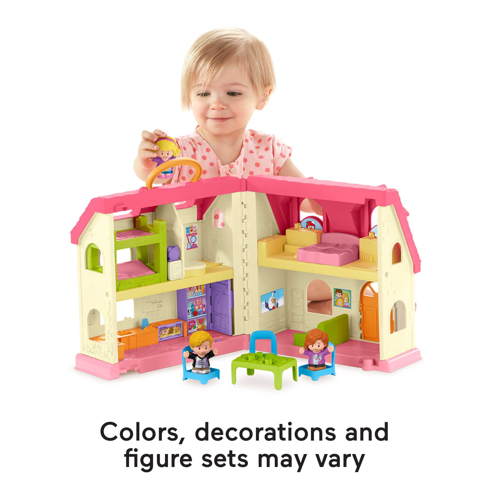 Fisher-Price Little People Toddler Playset With Sounds. Songs & Phrases. Surprise & Sounds Home. 7 Pieces - Image 2