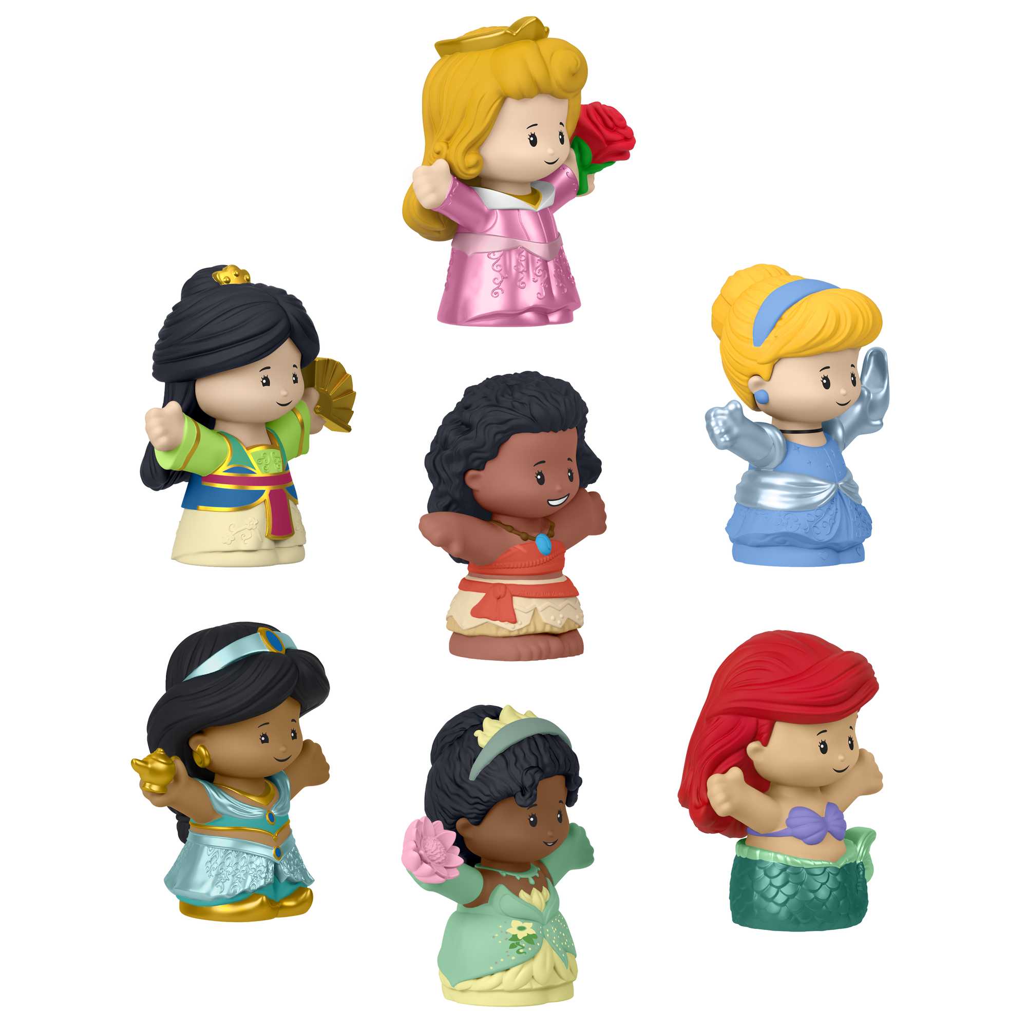 Fisher-Price-Disney-Little People-Coffret Figurines Princesses. Bambin - Image 2