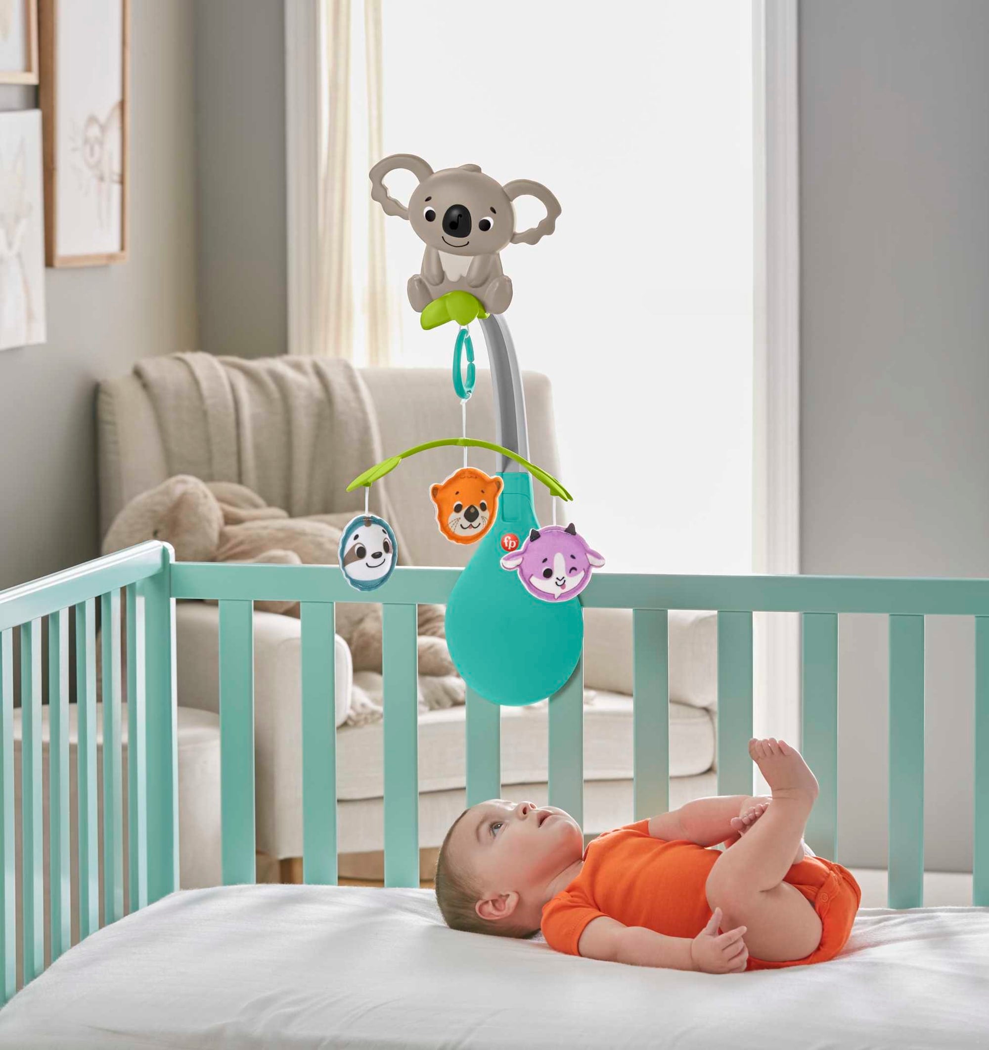 Fisher-Price3-in-1 Soothe & Play Mobilecrib Stroller Toy - Image 3