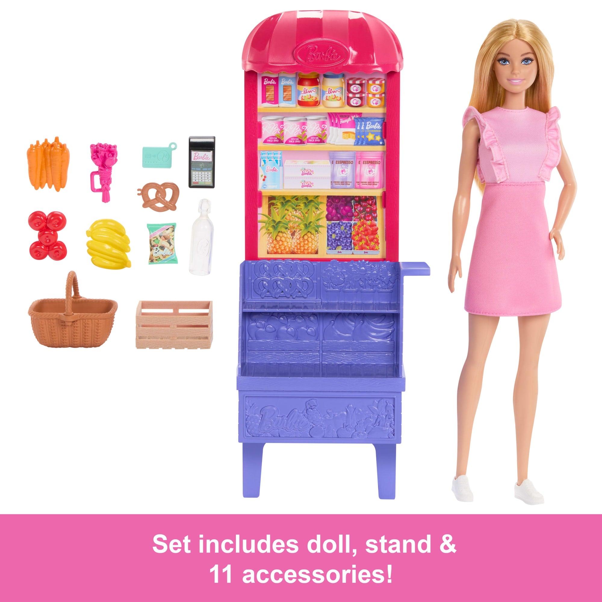 Barbie And Teresa Recipe For Friendship Malibu At The Market Doll & Playset With 11 Accessories - Image 5