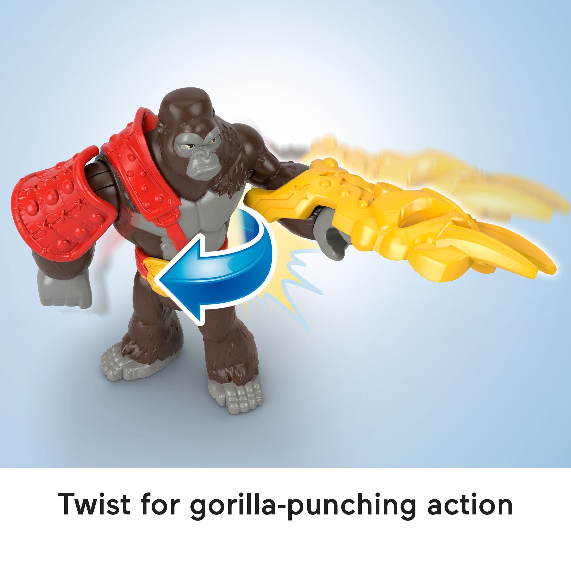 Imaginext Boss Level Gorilla vs Monkey Army Action Figure Set With Accessories. 9-Pack - Image 4
