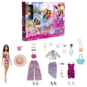 Barbie-Calendrier de L'Avent-Poupée et 24 Vêtements et Accessoires