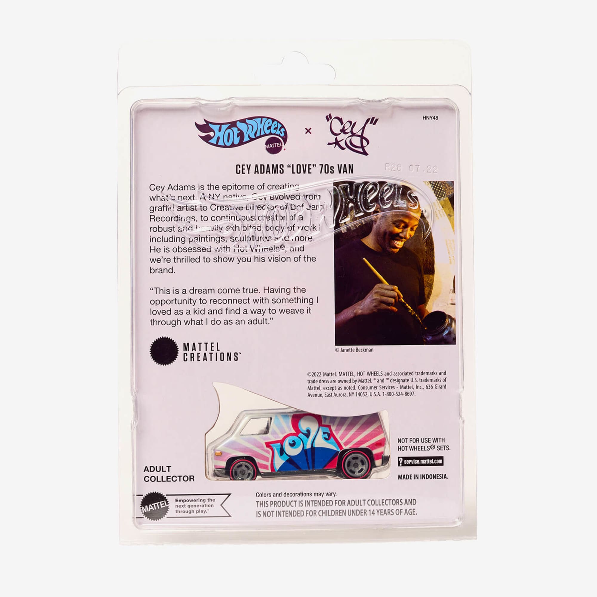 Hot Wheels Cey Adams LOVE 70's Van - Image 7