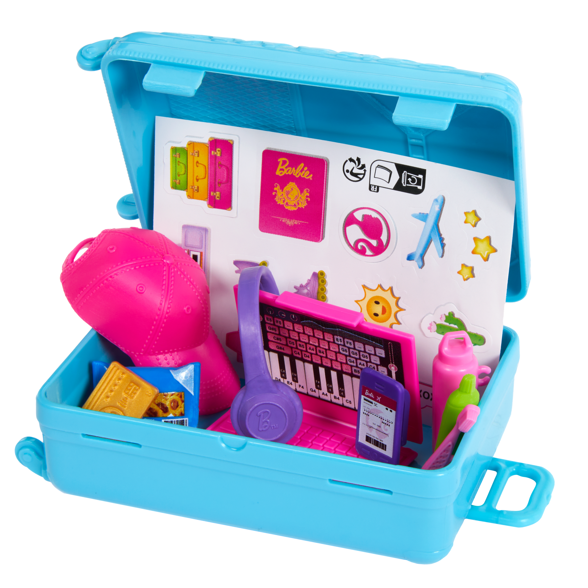 Barbie Skipper Doll & 10 Accessories. Travel Set With Luggage. Sticker Sheet & More - Image 4