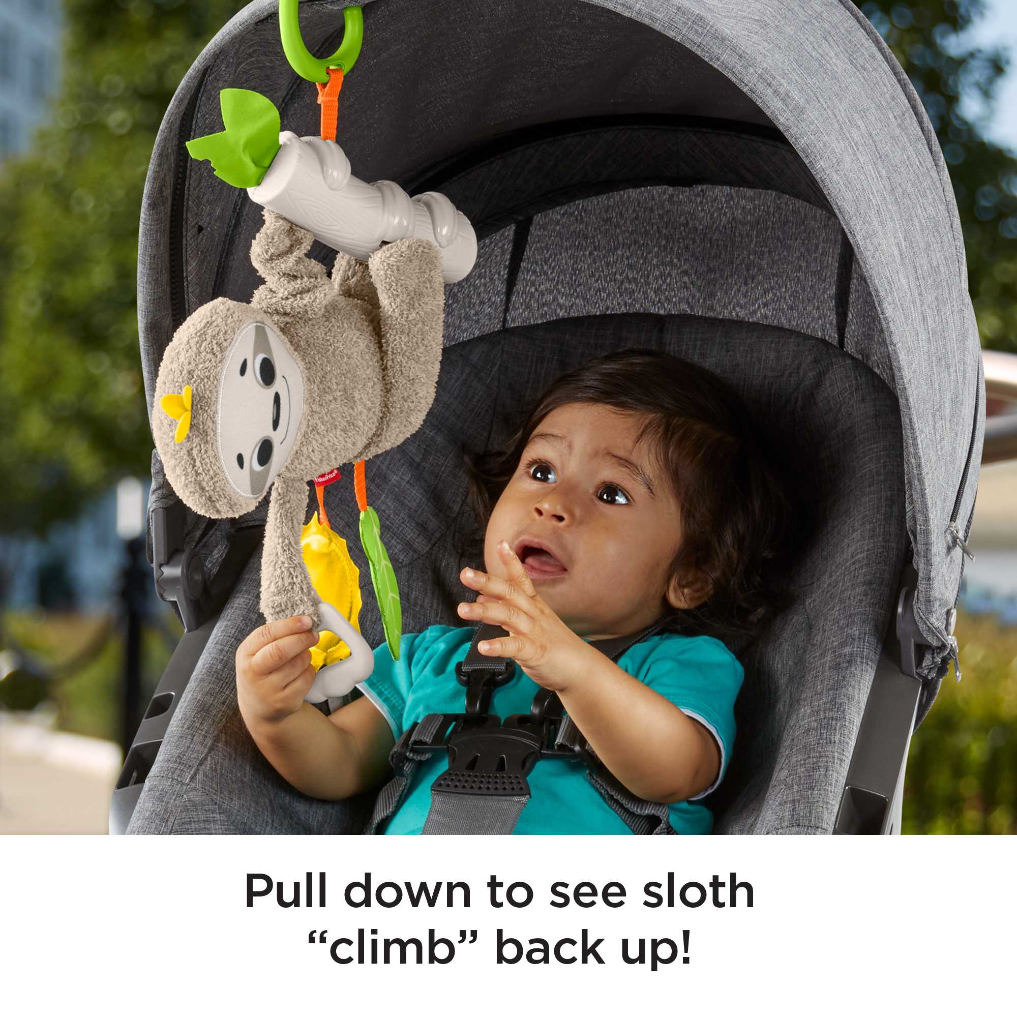 Fisher-Price Slow Much Fun Stroller Sloth - Image 4
