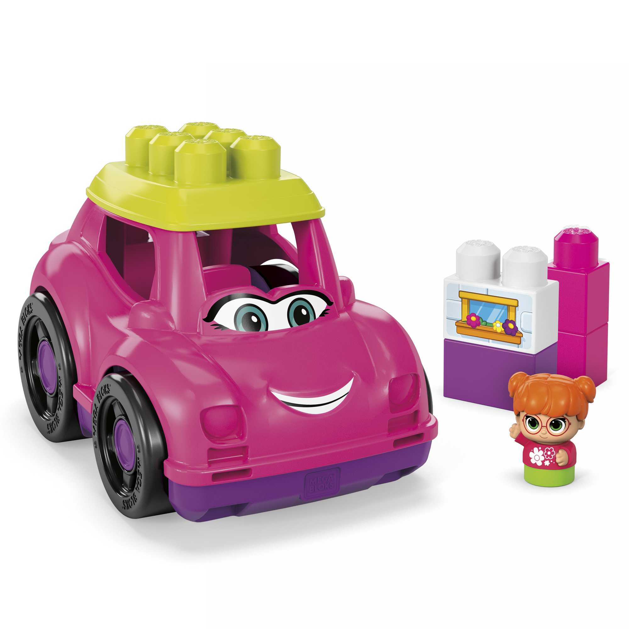 MEGA BLOKS Catie Convertible Fisher-Price Toy Blocks With 1 Figure (6 Pieces) For Toddler - Image 4