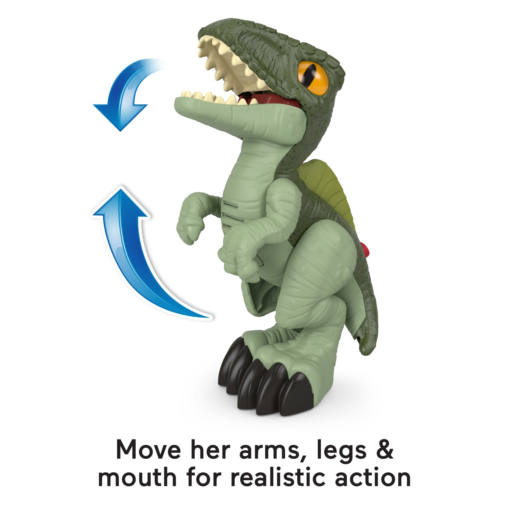 Imaginext Jurassic World Dominion Deluxe Growlin' Giga XL Dinosaur Toy With Lights & Sounds - Image 3