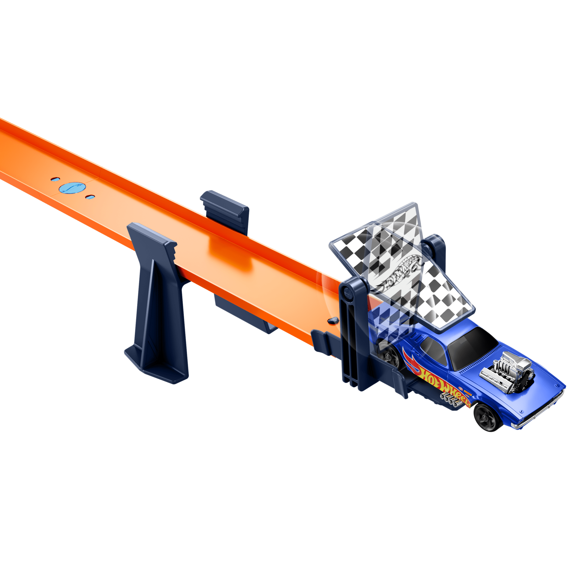 Hot Wheels RC Speed Challenge Track Set & Battery-Powered Remote-Control 1:64 Scale Toy Car. 30+ Pieces Of Track - Image 6