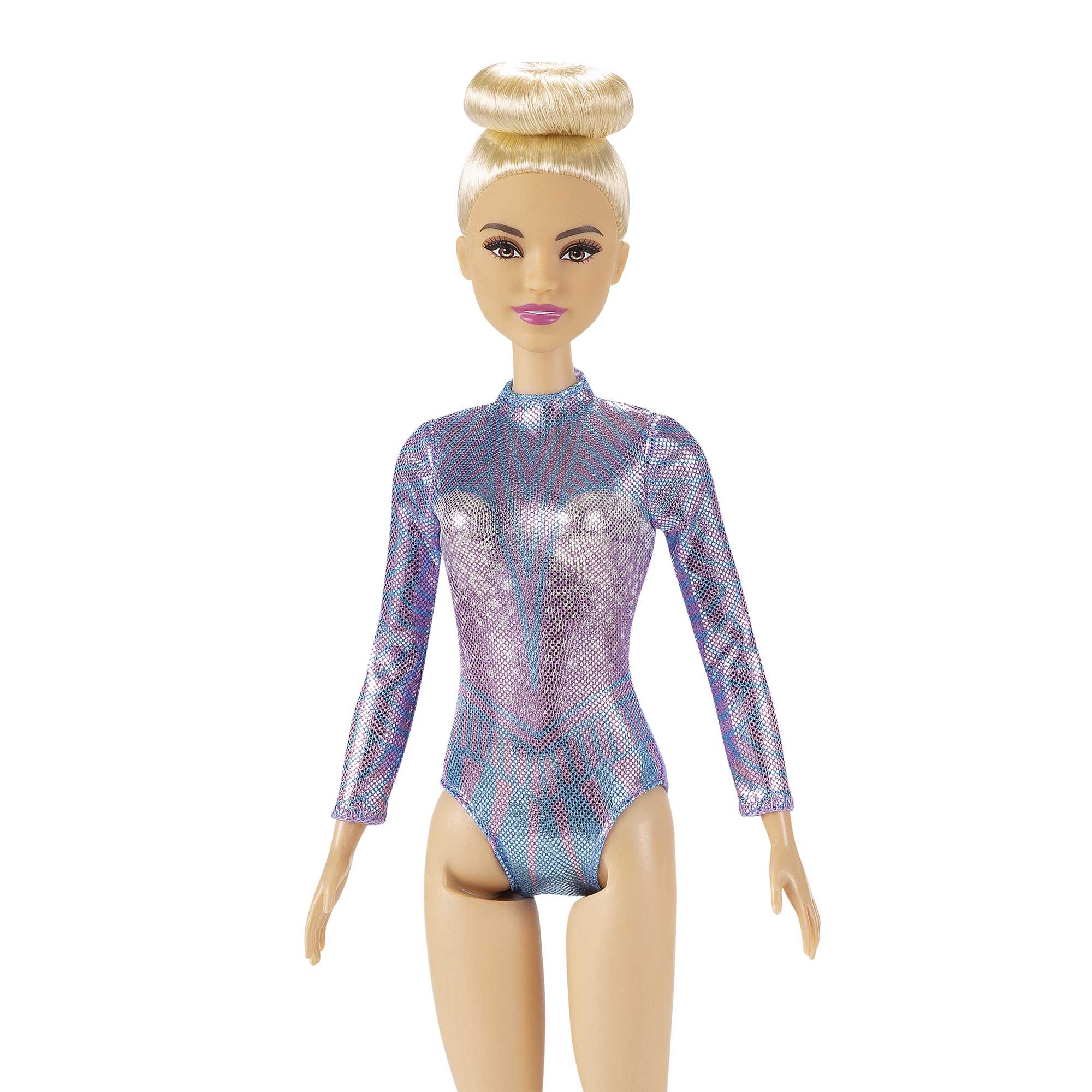 Barbie Rhythmic Gymnast Blonde Doll (12-In/30.40-Cm). Leotard & Accessories - Image 3