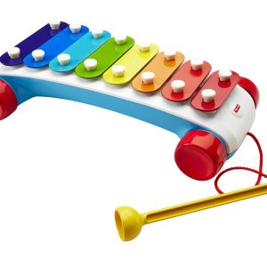 Fisher-Price Classic Xylophone Toddler Pretend Musical Instrument Pull Toy