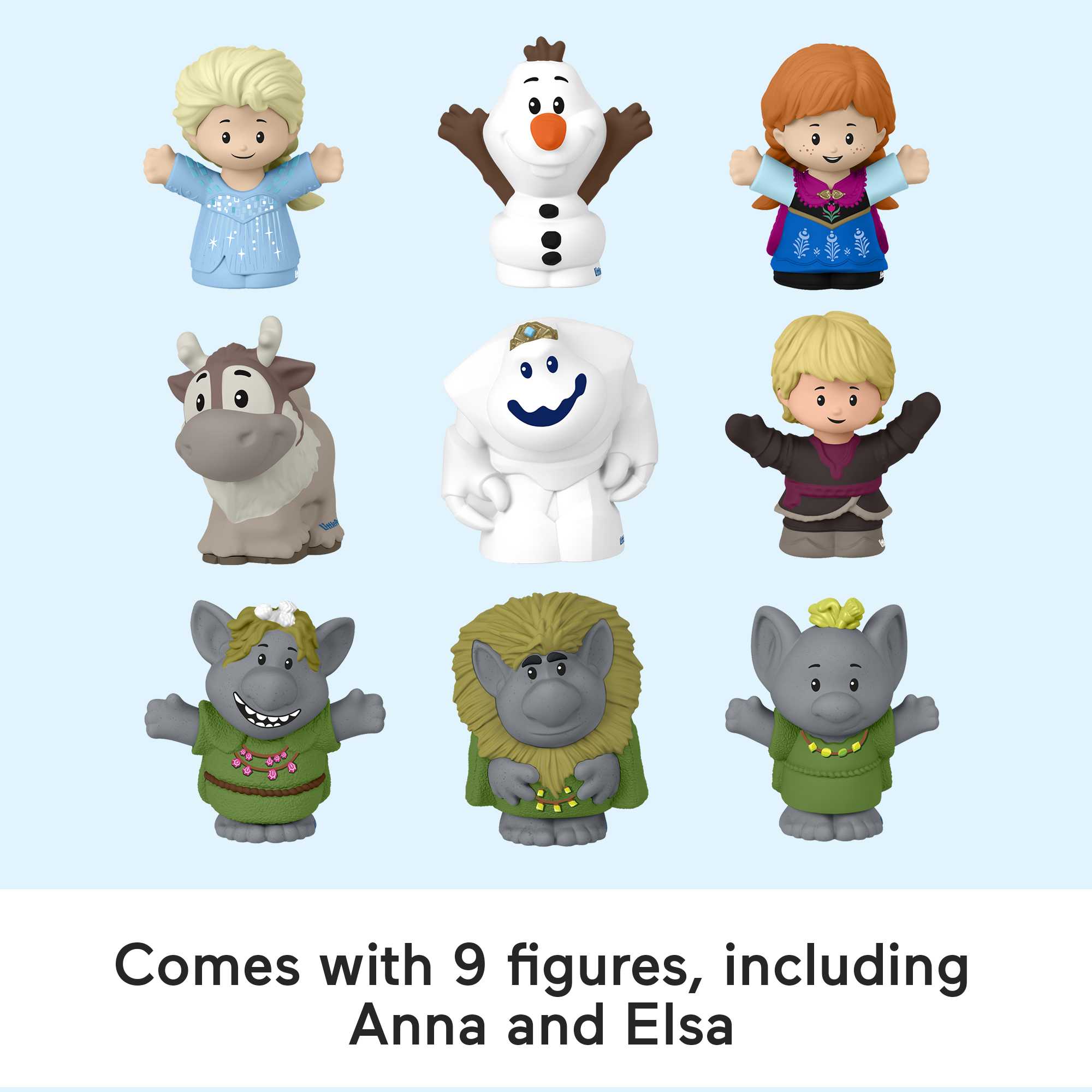 Disney Frozen Carry Along Castle Case Playset With 9 Fisher-Price Little People Figures - Image 4