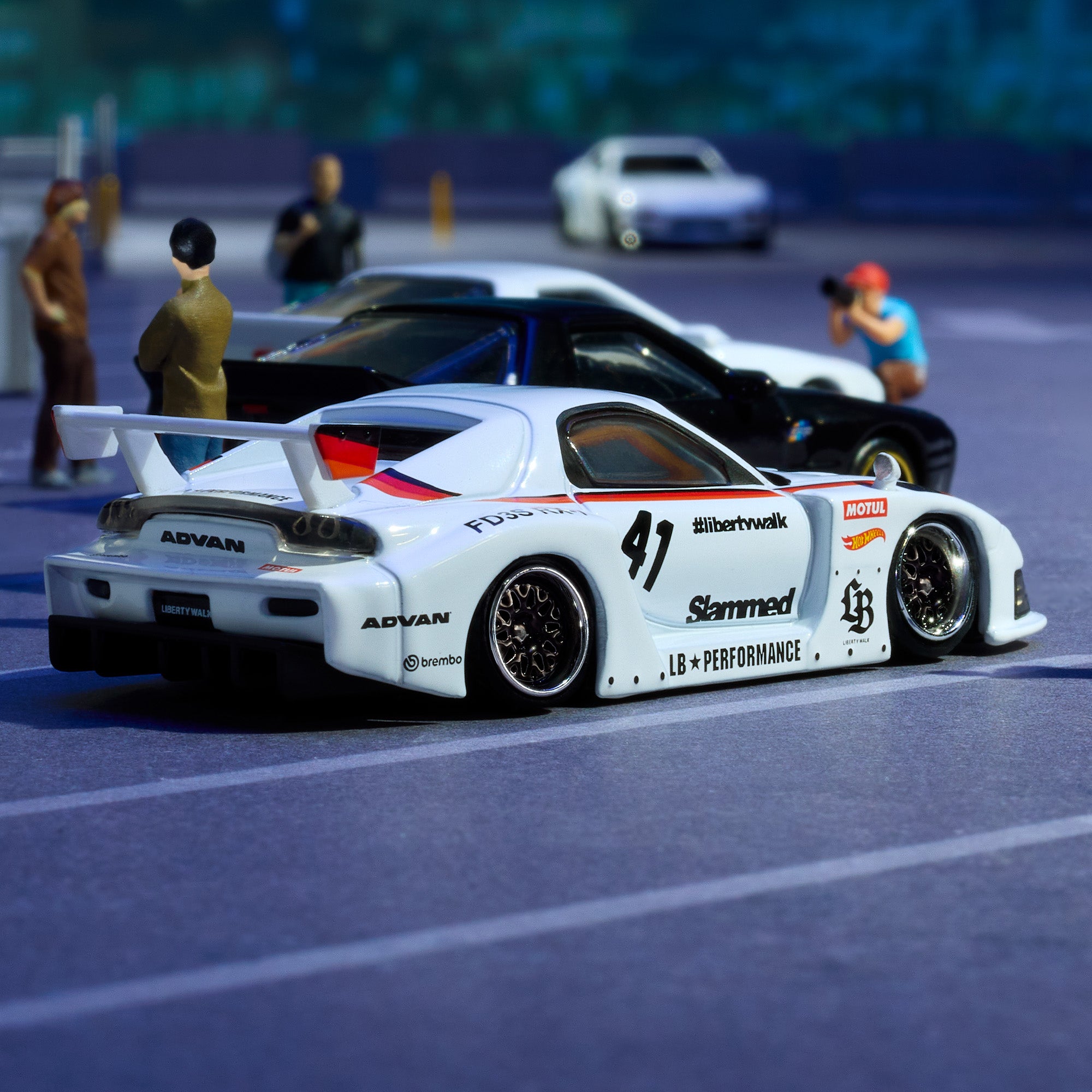 Hot Wheels Elite 64 Mazda RX-7 Liberty Walk - Image 3