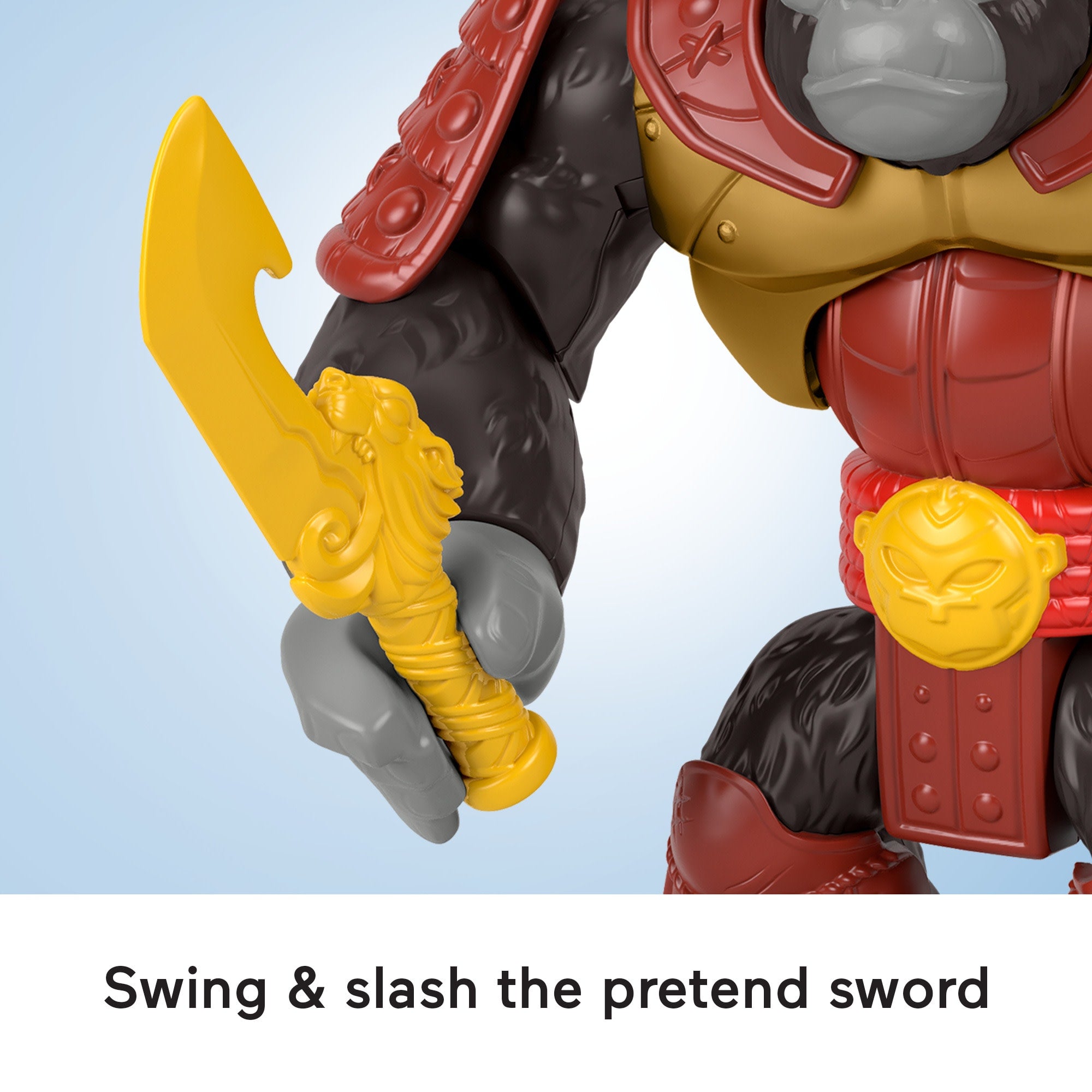 Imaginext Silverback Gorilla Smash Punching Action Figure For Preschool Kids. 3 Pieces - Image 4