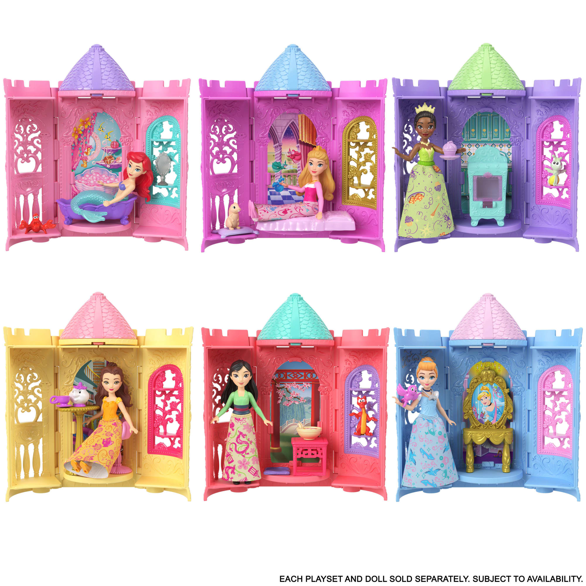 Disney Princess Or Villains Tower Surprise Small Doll & Stacking Playset Accy (Characters May Vary) - Image 6