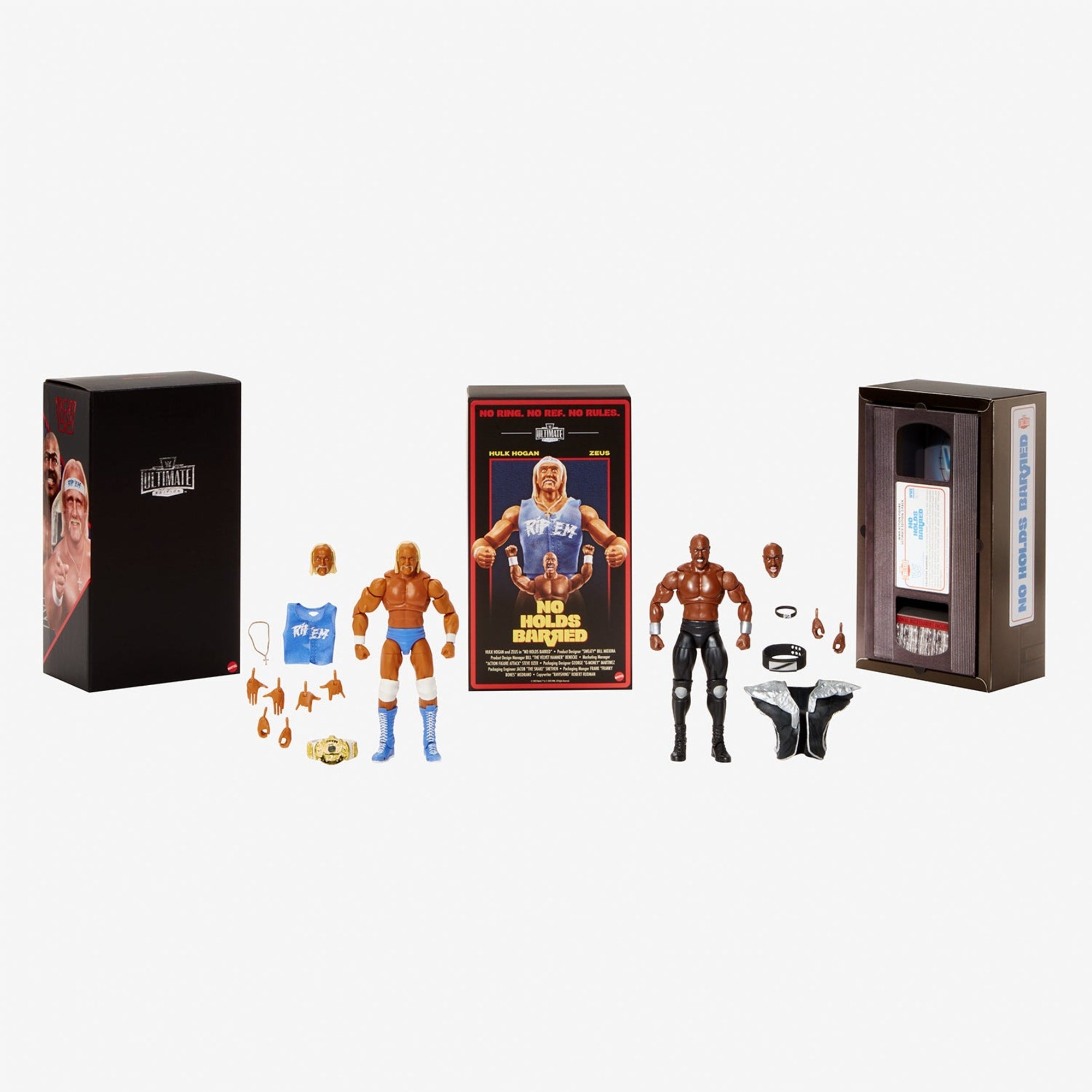 WWE No Holds Barred Ultimate Edition Hulk Hogan & Zeus Collectible Figures - Image 9