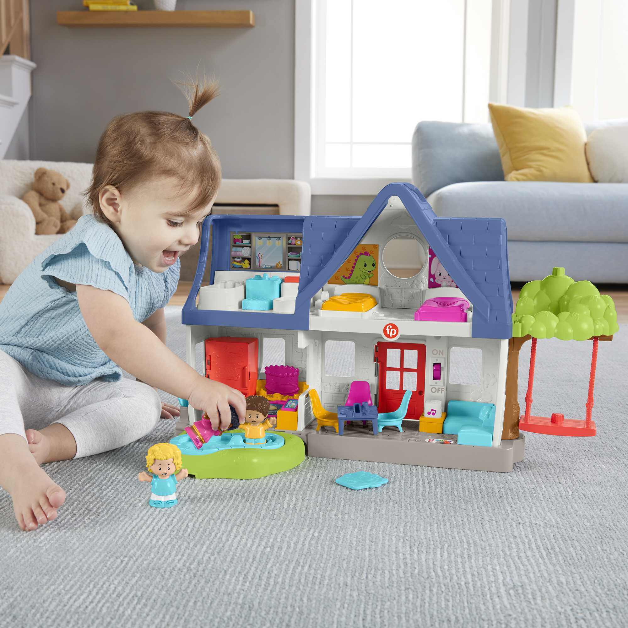 Little People Friends Together Play House Version Anglaise et Française - Image 2