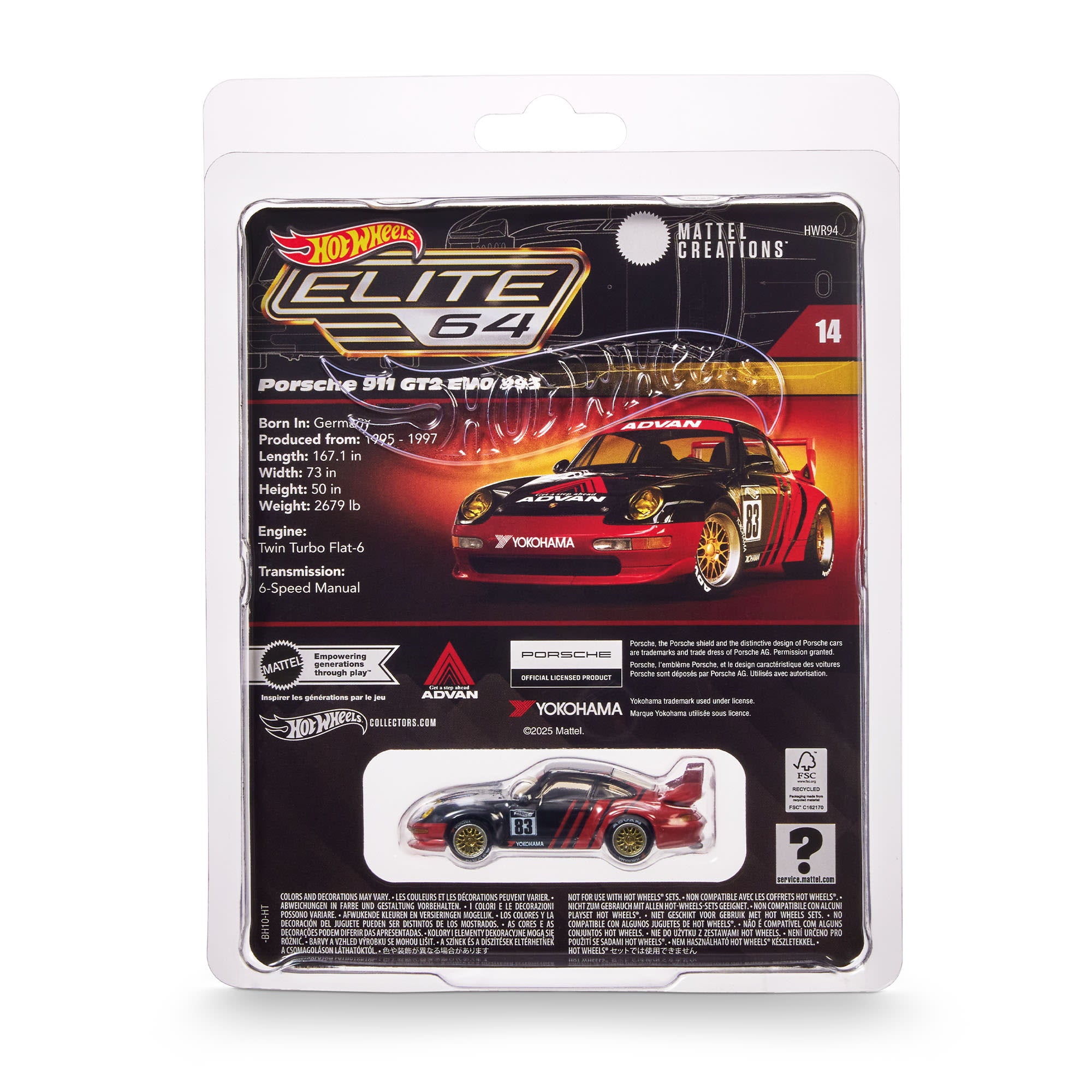 Hot Wheels Elite 64 Porsche 911 GT2 EVO 993 - Image 19