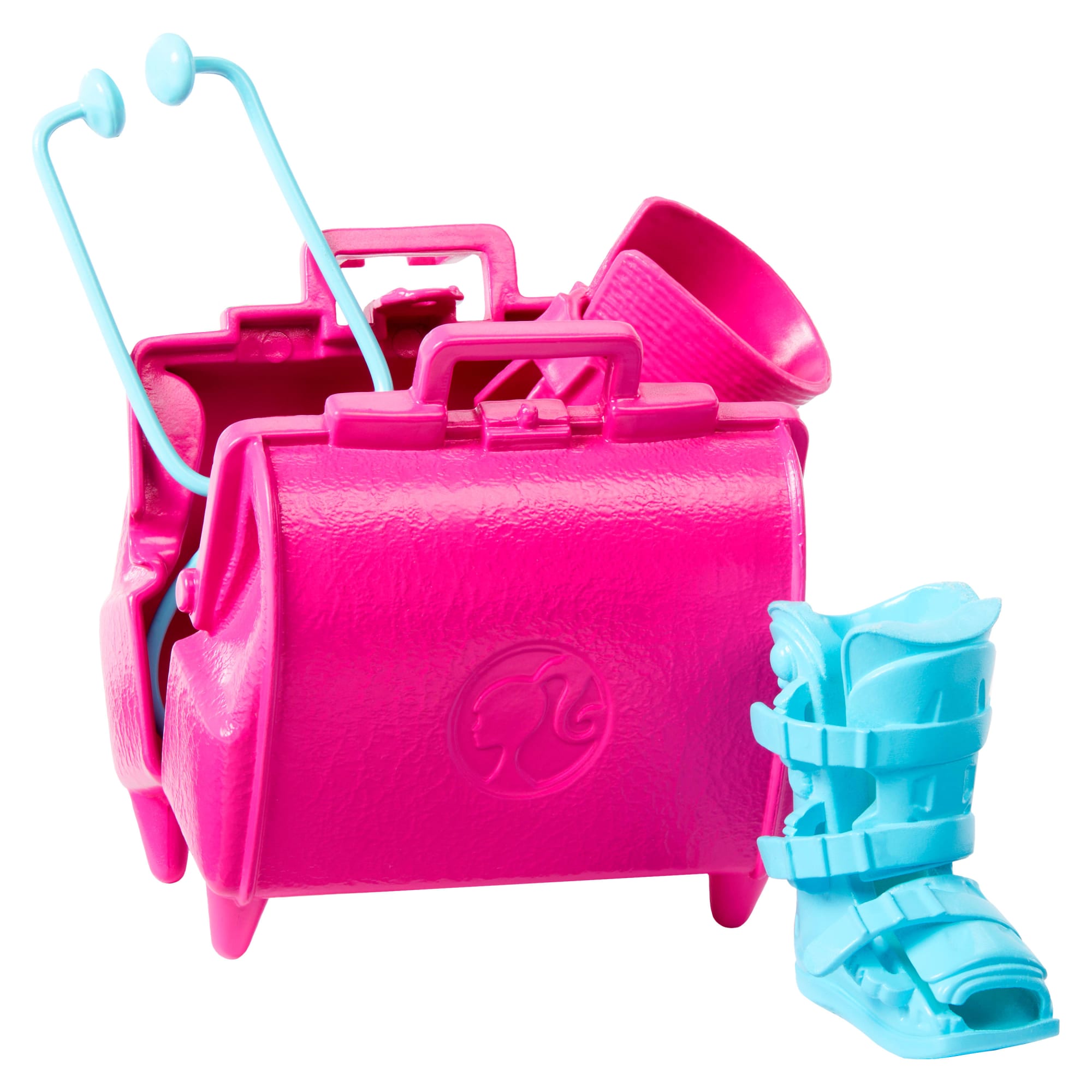Barbie World Toy Doctor Set With Doll 10 Accessories including Medical Bag. Crutches. Cast. & More - Image 2