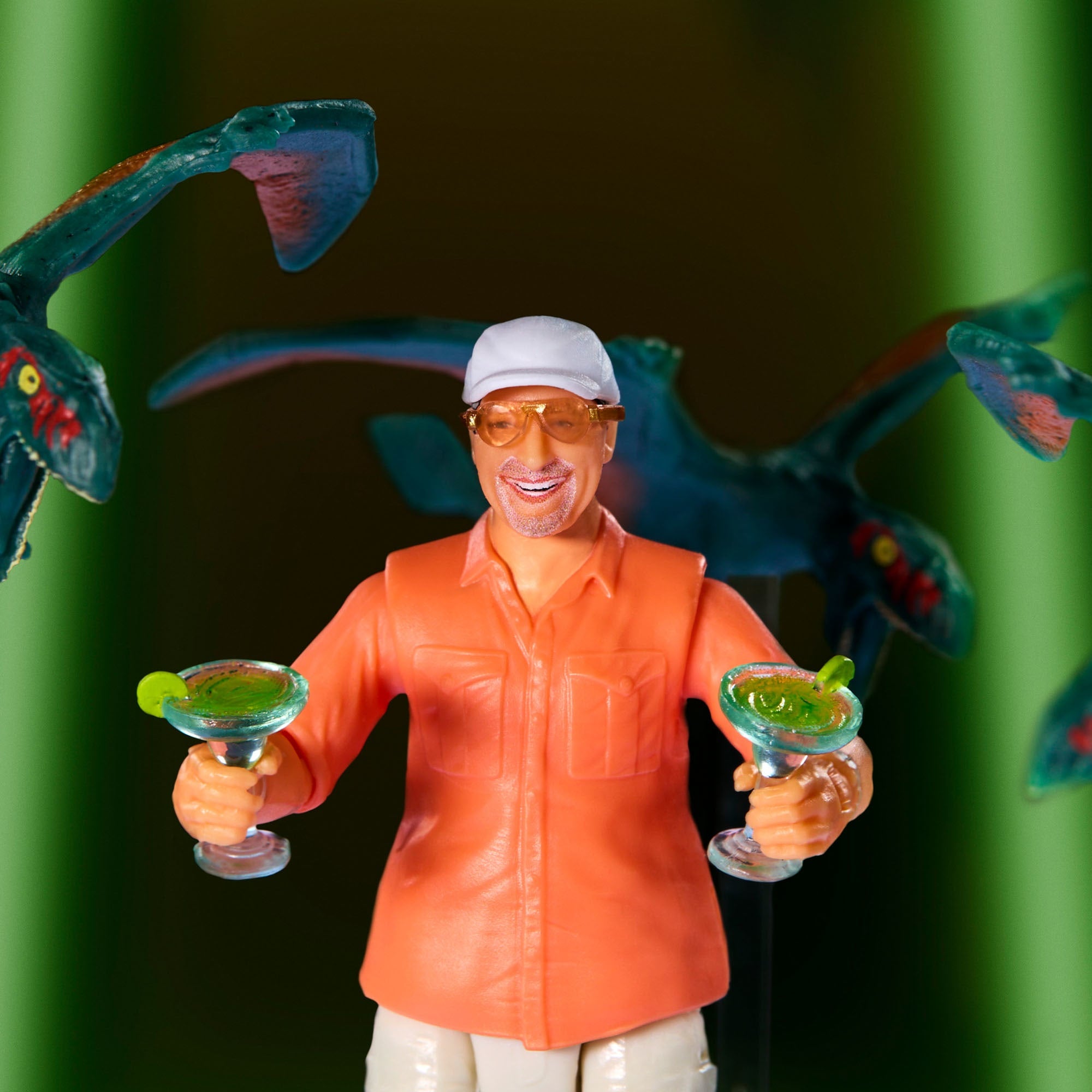 Jurassic World Hammond Collection Bubbles Up Jimmy Buffett Figure - Image 2