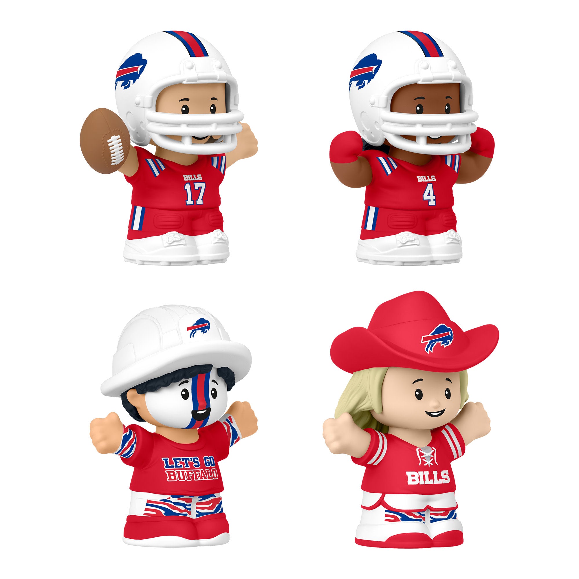 Little People Collector Buffalo Bills Alternate Jersey Figure Set - Image 3