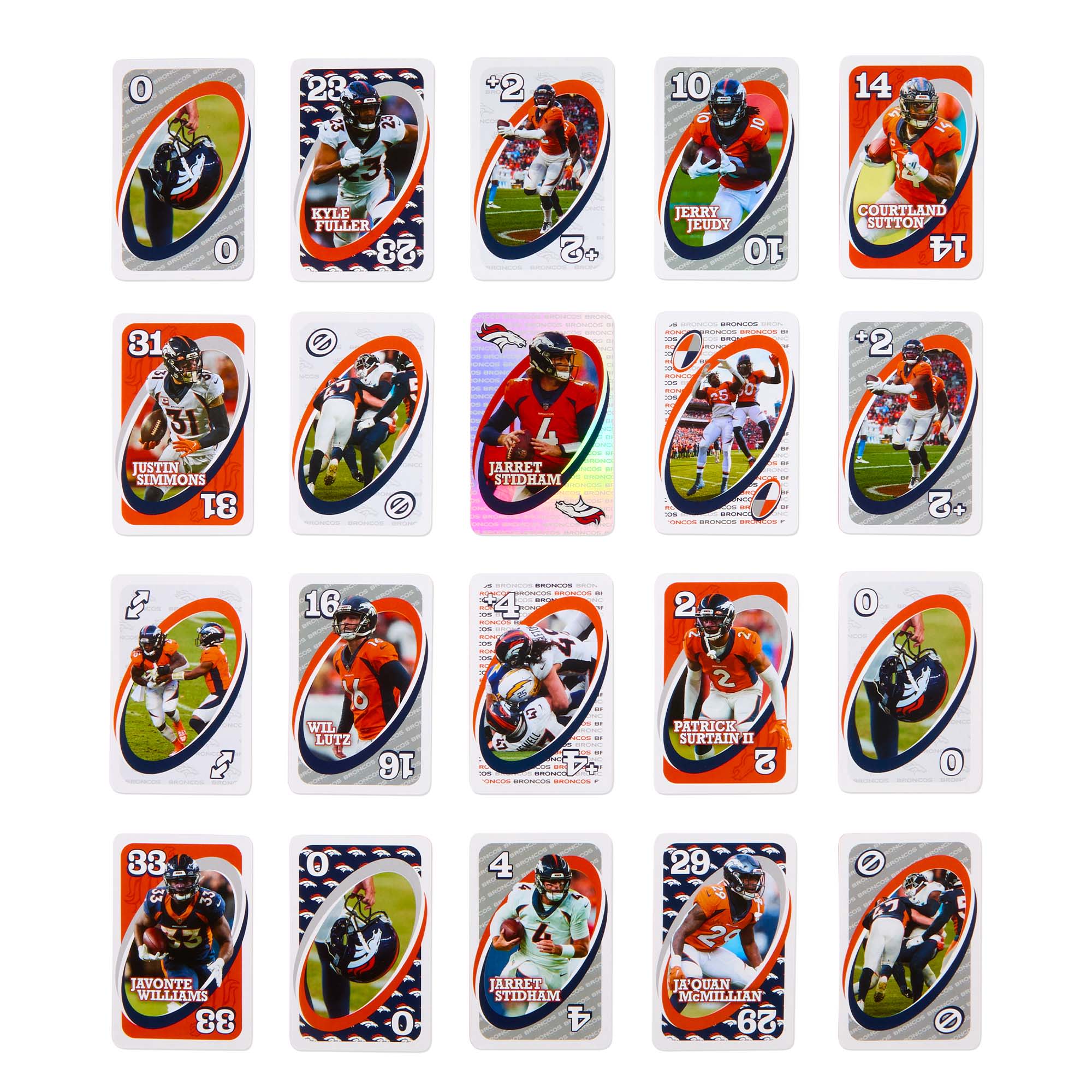 UNO Fandom NFL Denver Broncos Game Deck - Image 8