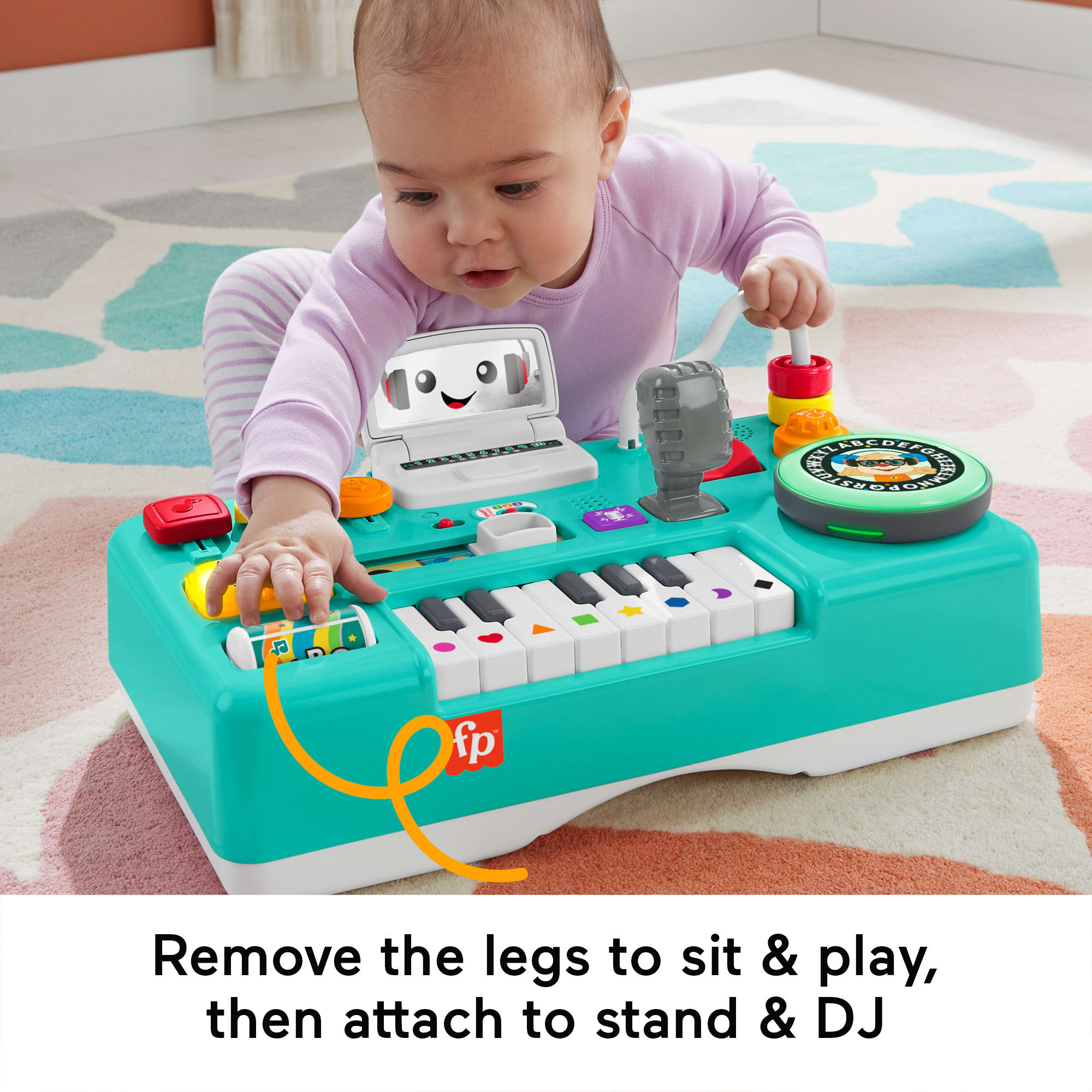 Fisher-Price Laugh & Learn Mix & Learn DJ Table. Musical Learning Toy For Baby & Toddler - Image 5