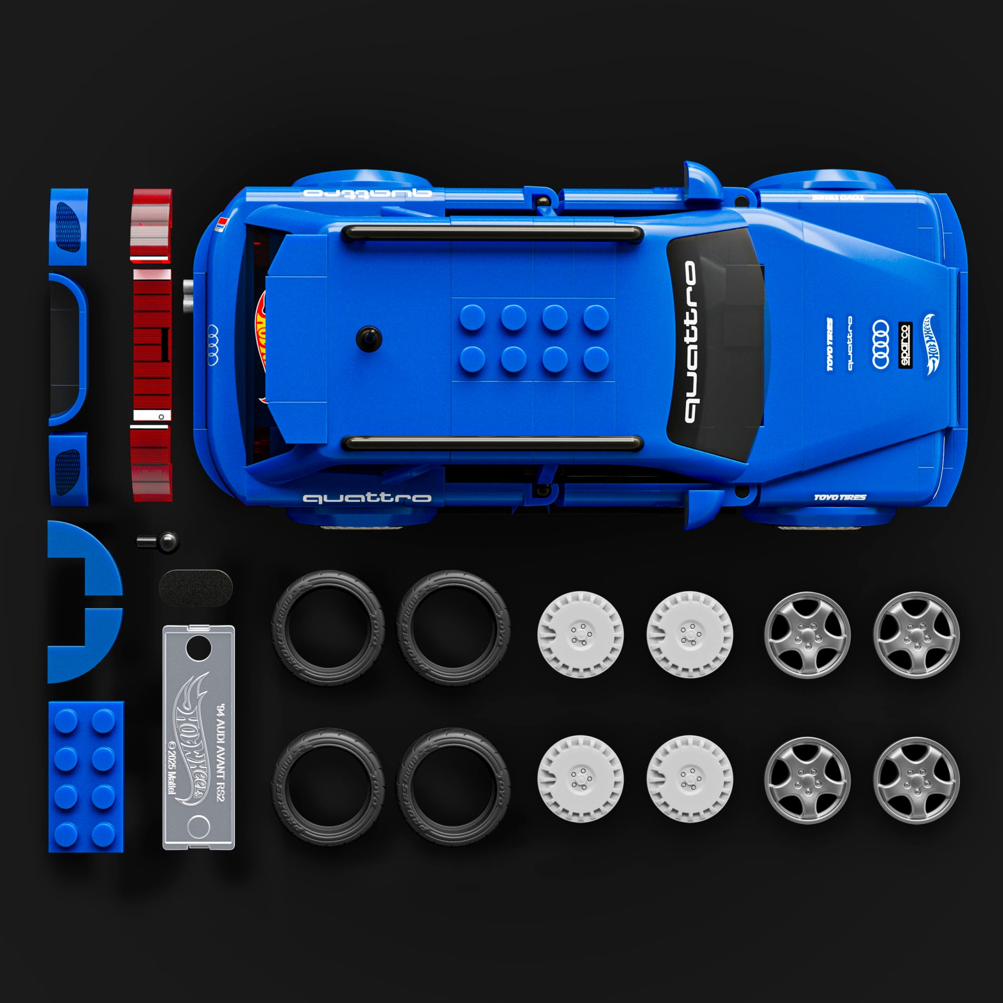 Hot Wheels Coffret de Construction Audi Avant Rs2 - Image 4
