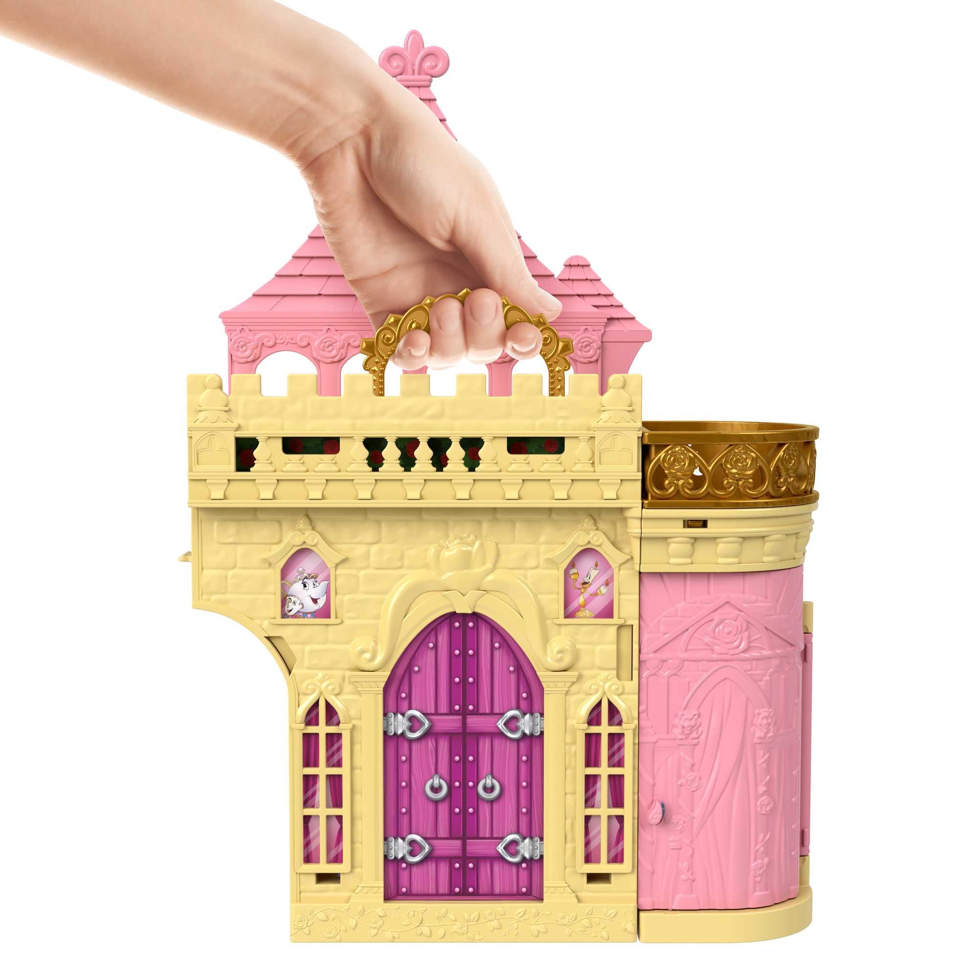 Disney Princesa Conjunto de Brinquedo Castelo Bela Empilhável - Image 3
