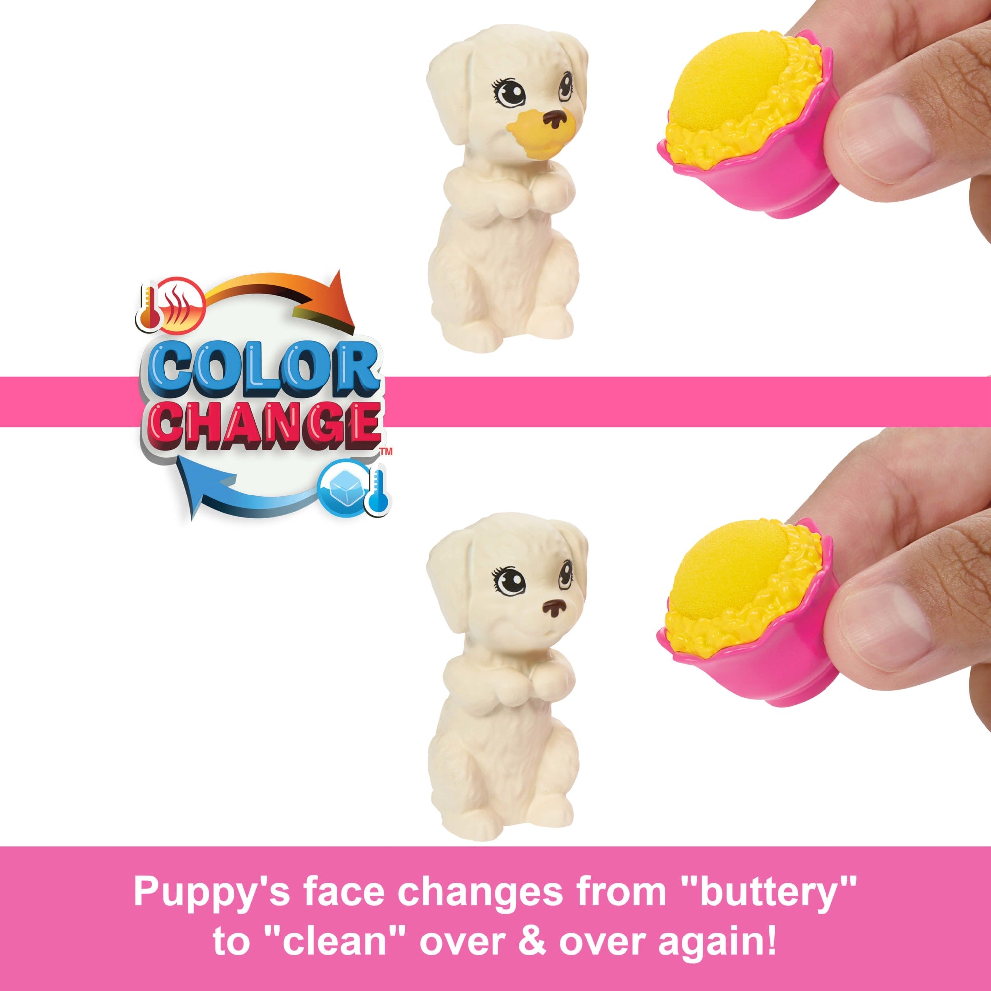 Barbie Doll & Puppy Slumber Party Playset With 2 Toy Dog Figures & 10+ Accessories. Color-Change - Image 2