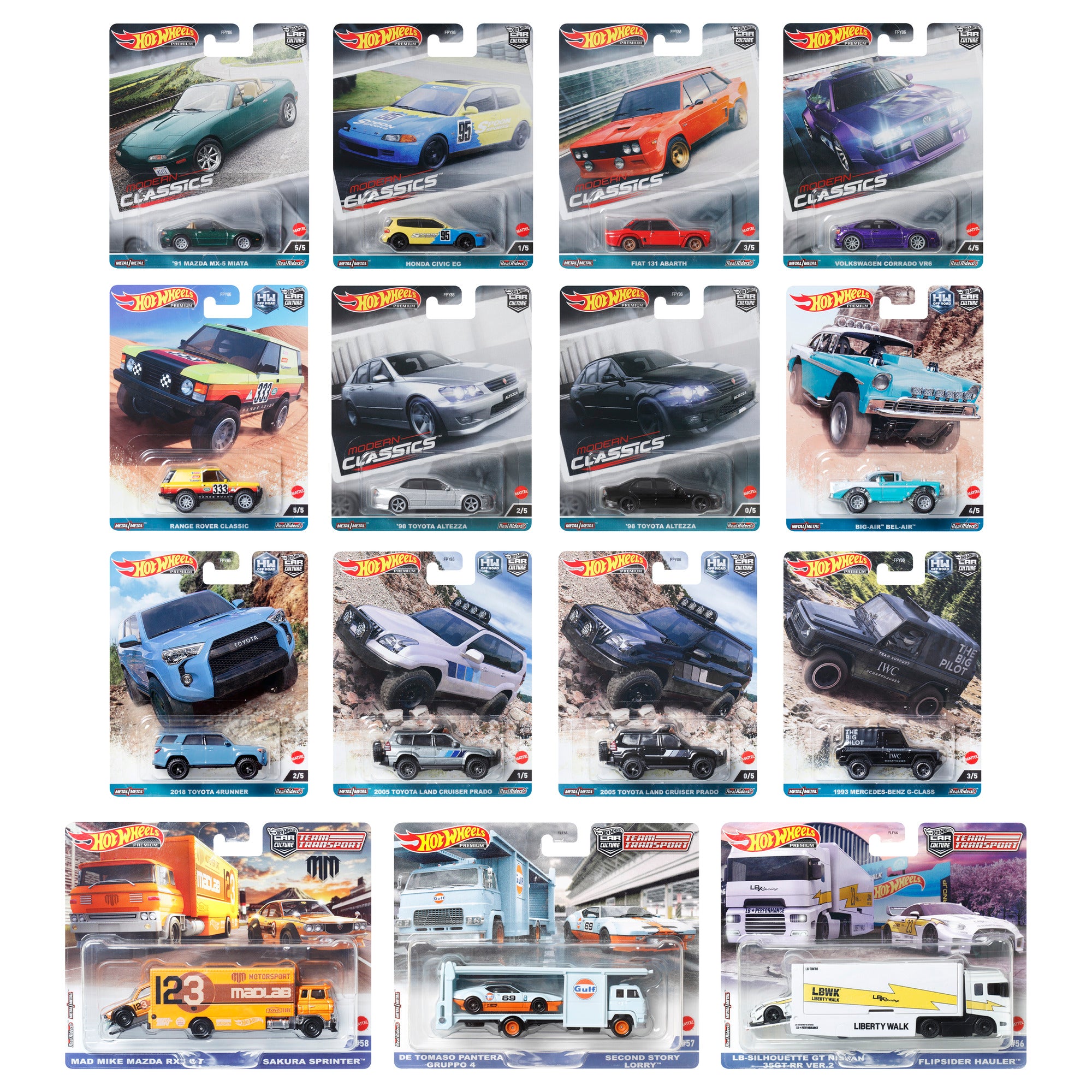 Hot Wheels Car Culture & Team Transport Factory Set 1 of 4 - Image 2