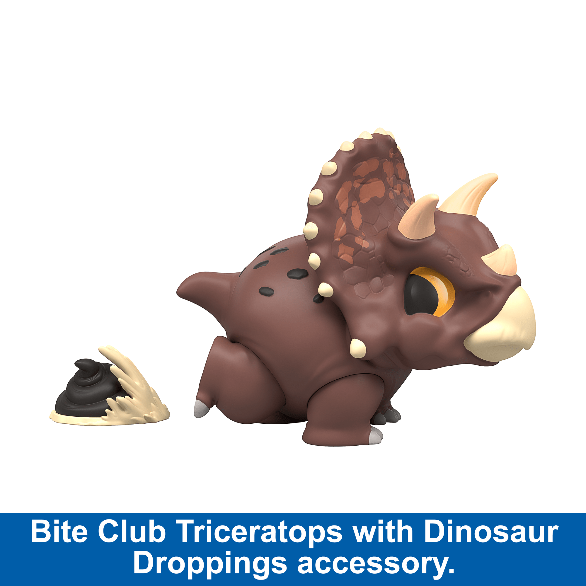 Jurassic World Bite Club Triceratops Dinosaur Collectible Figure - Image 2