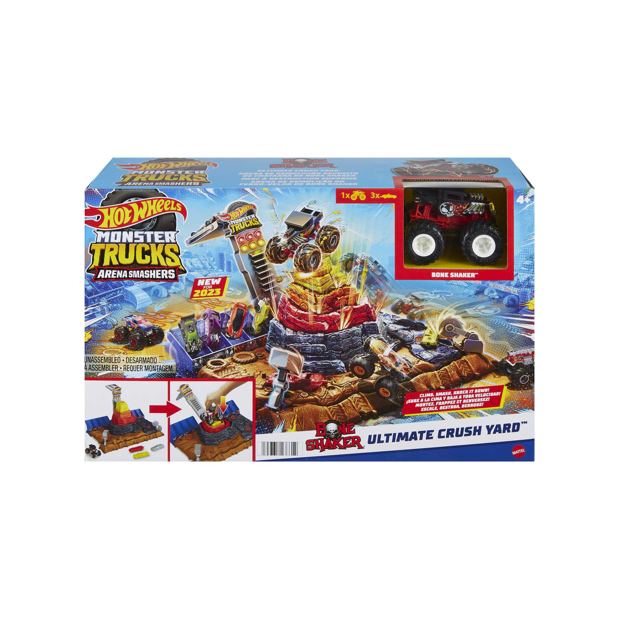 Hot Wheels® Monster Trucks Arena Smashers™ Bone Shaker™ Ultimate Crush Yard™ - Image 5