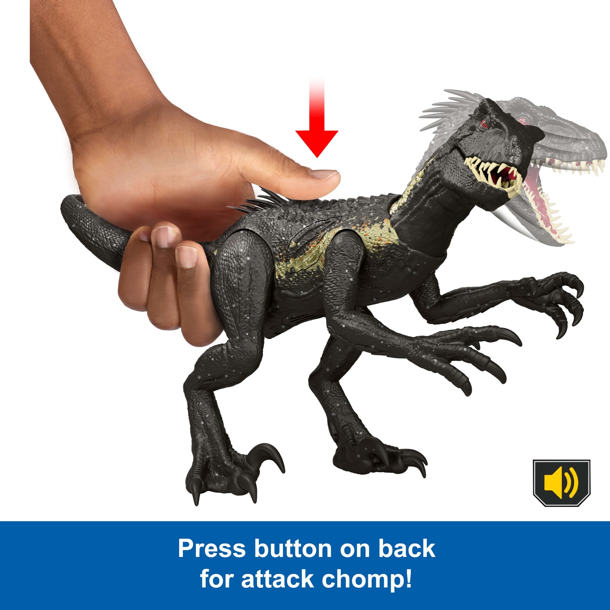 Jurassic World Ultimate Damage indoraptor Dinosaur Toy Figure. Damage. Light & Sound Toy - Image 5