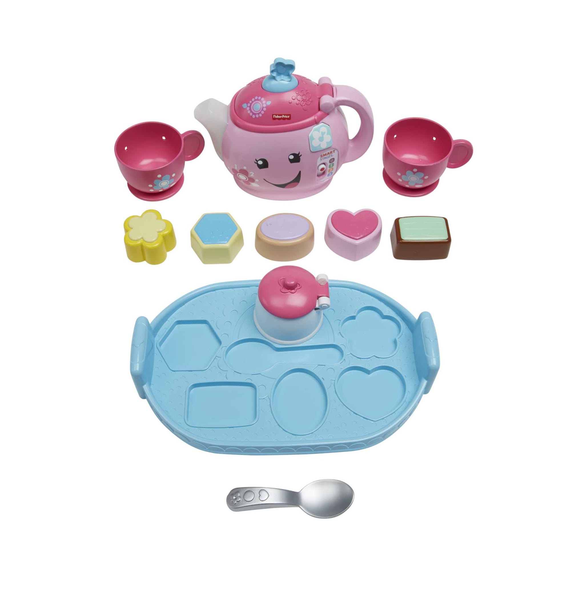 Fisher-Price Laugh & Learn Sweet Manners Tea Set Interactive Toddler Toy - Image 5