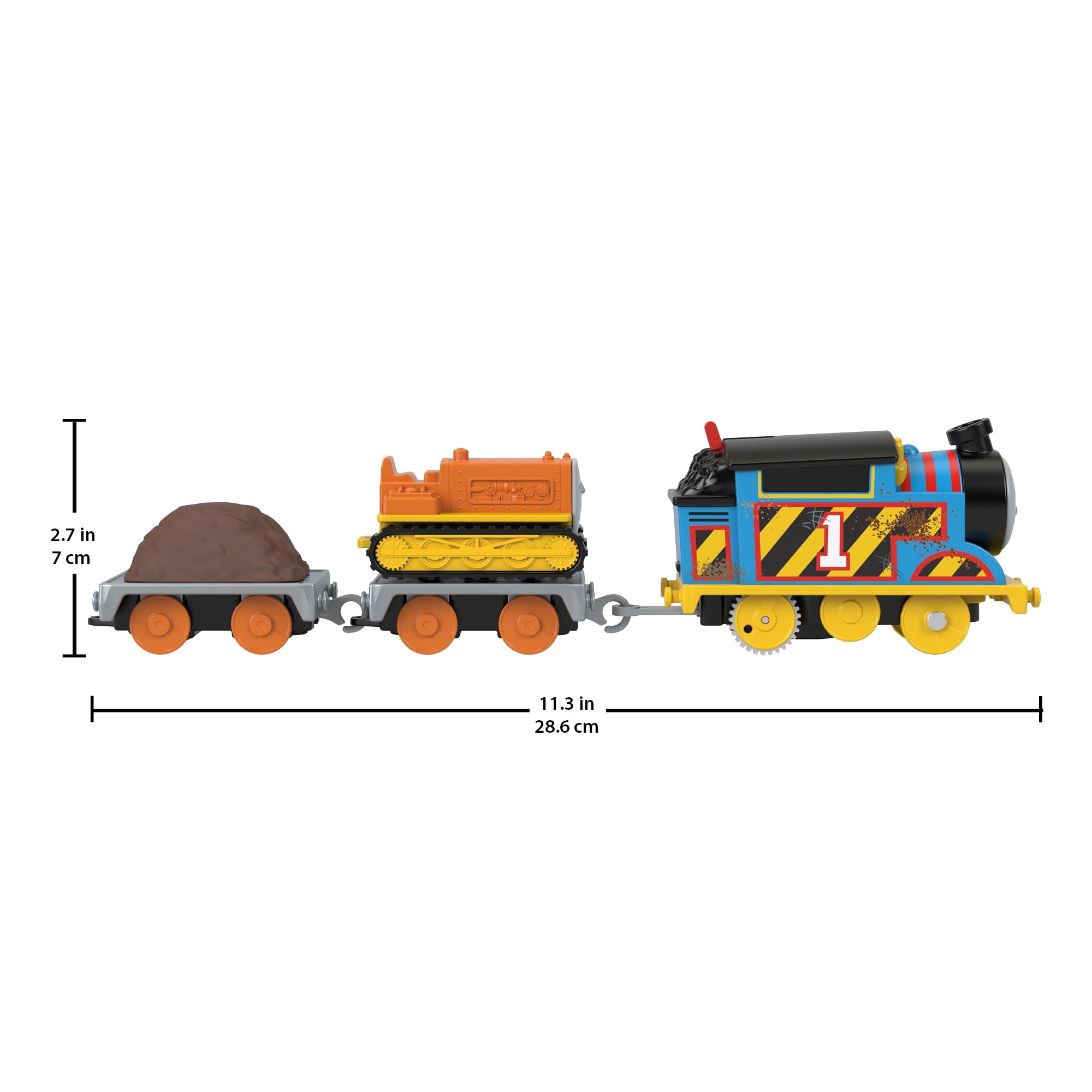 Thomas & Friends Construction Crew Thomas & Terence The Tractor Motorized Toy Train For Kids - Image 2