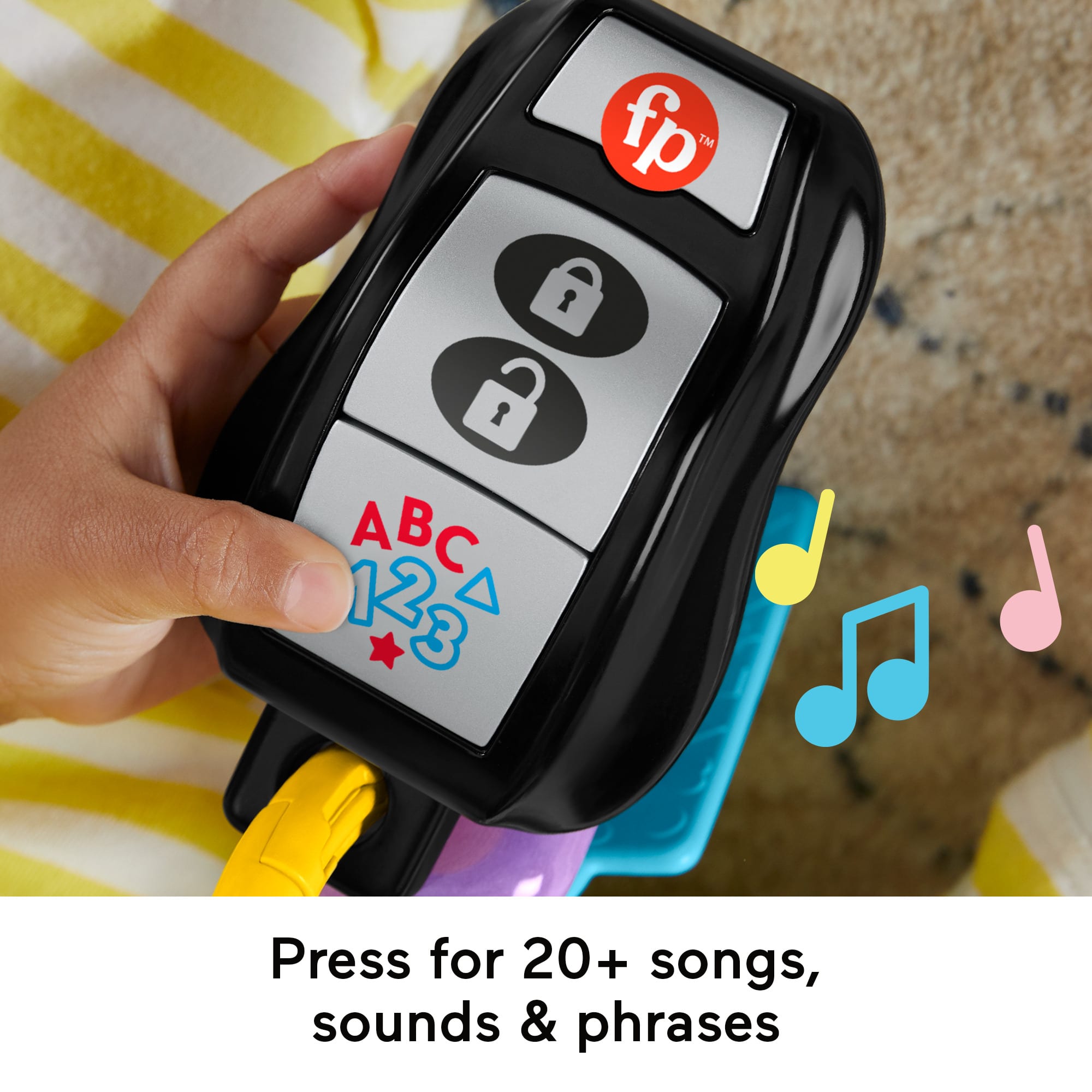 Fisher-Price Laugh & Learn Play & Go Activity Keys Baby & Toddler Musical Learning Toy - Image 3